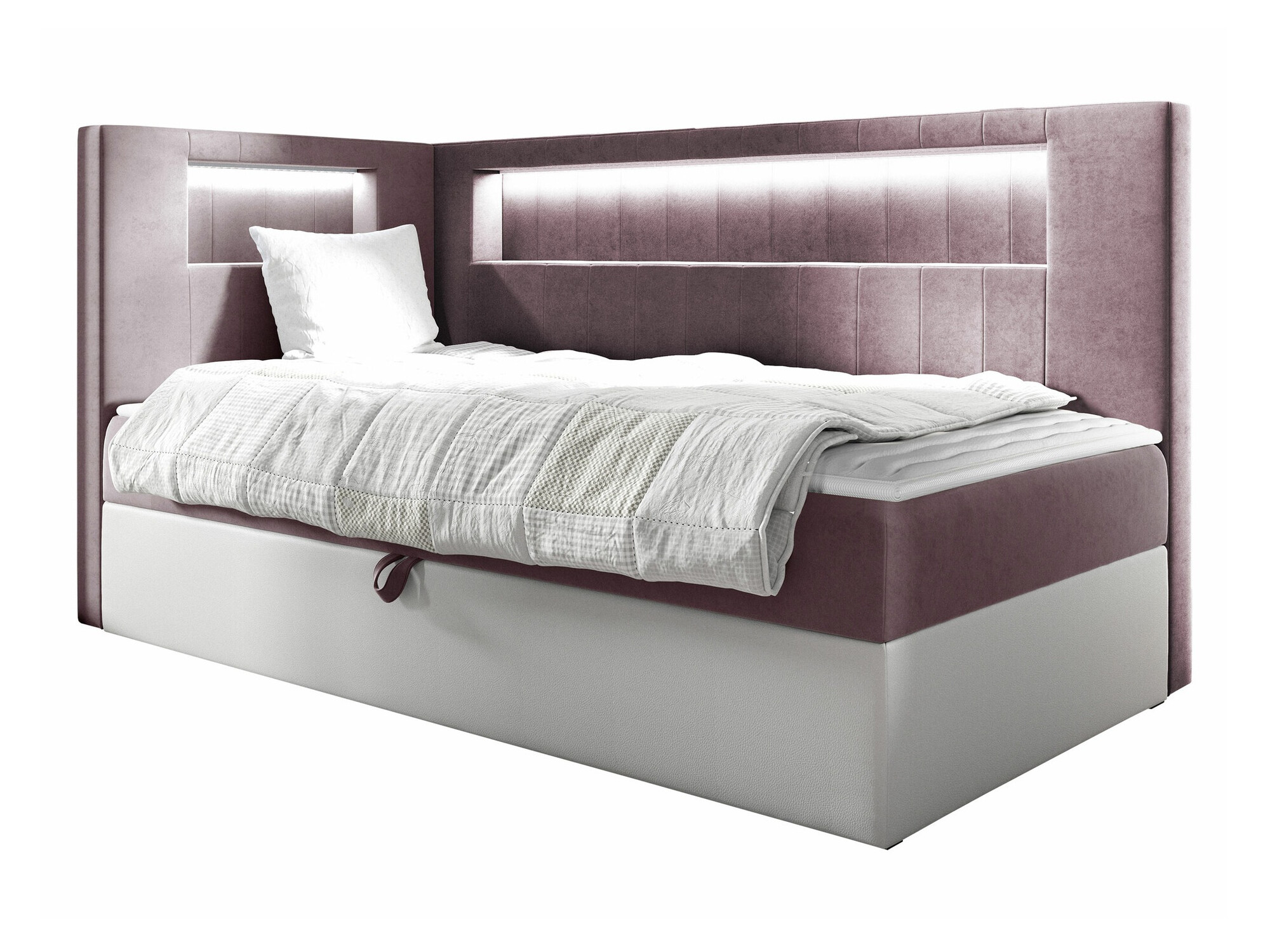 Boxspring postelja Lucus VIII (Soft 017 + Fresh 9)