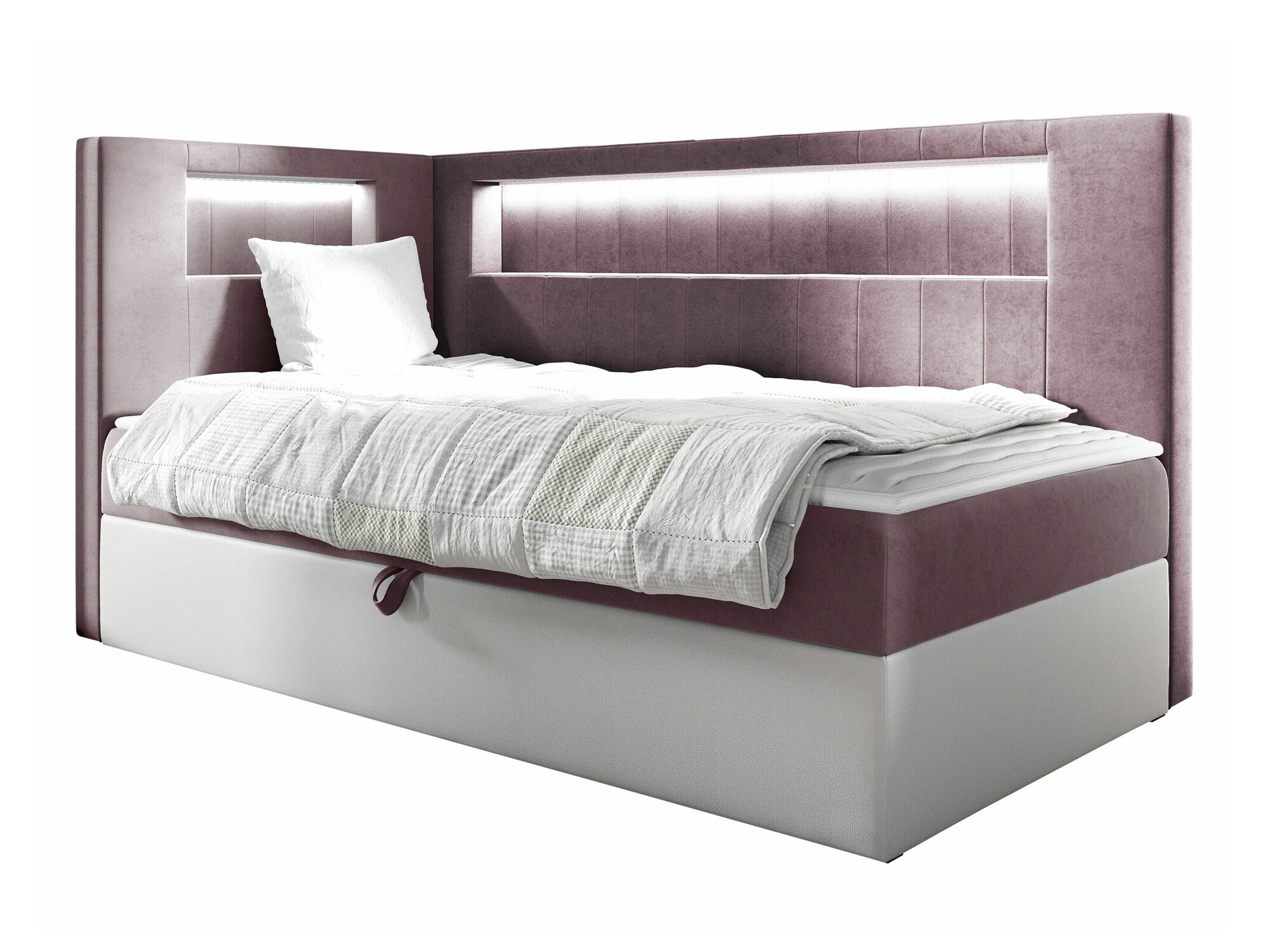 Boxspring postelja Lucus VIII (Soft 017 + Fresh 9)