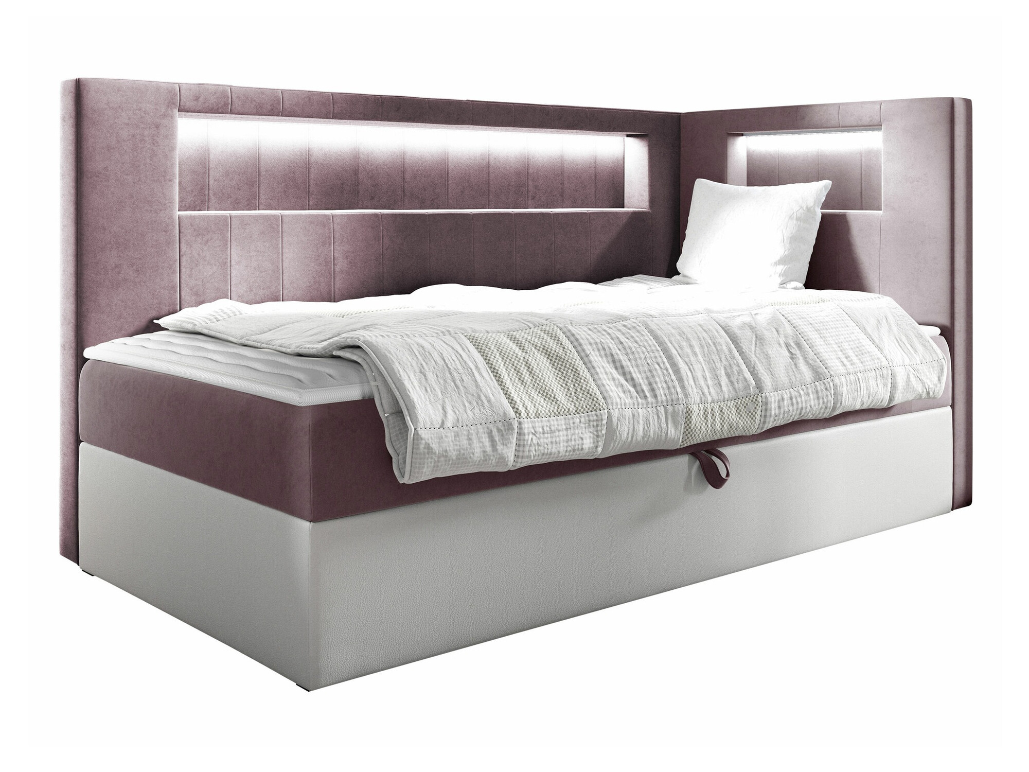 Boxspring postelja Lucus VIII (Soft 017 + Fresh 9)