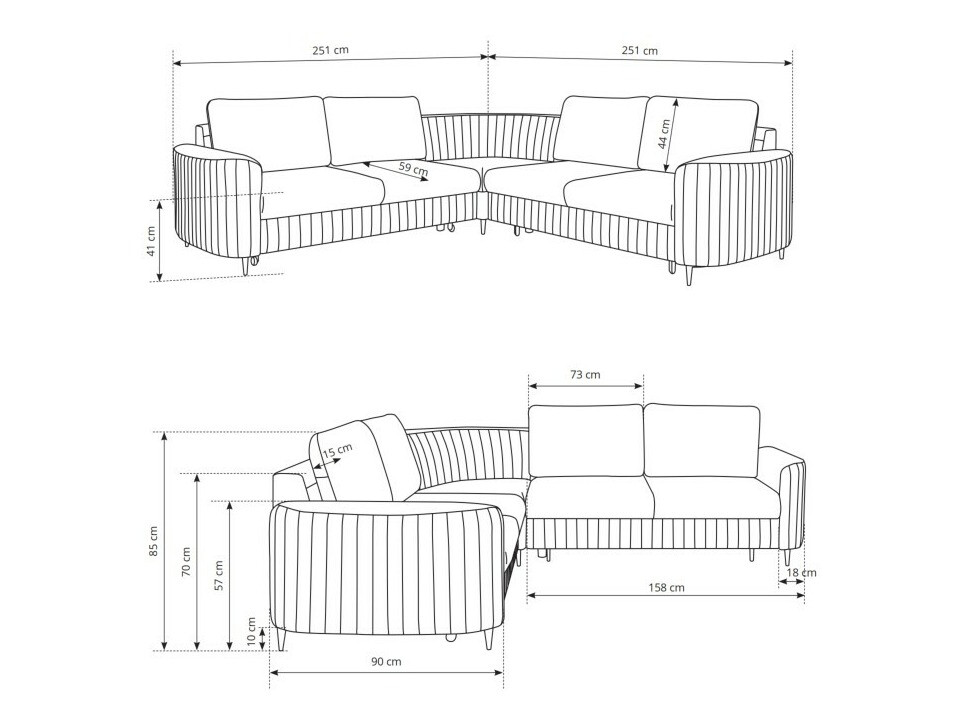 Kotna garnitura Kingston 157 (Castel 59)