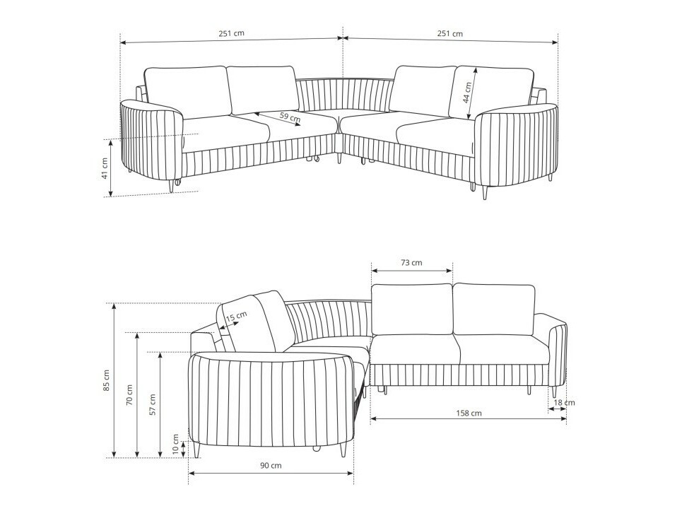 Kotna garnitura Kingston 157 (Castel 80)