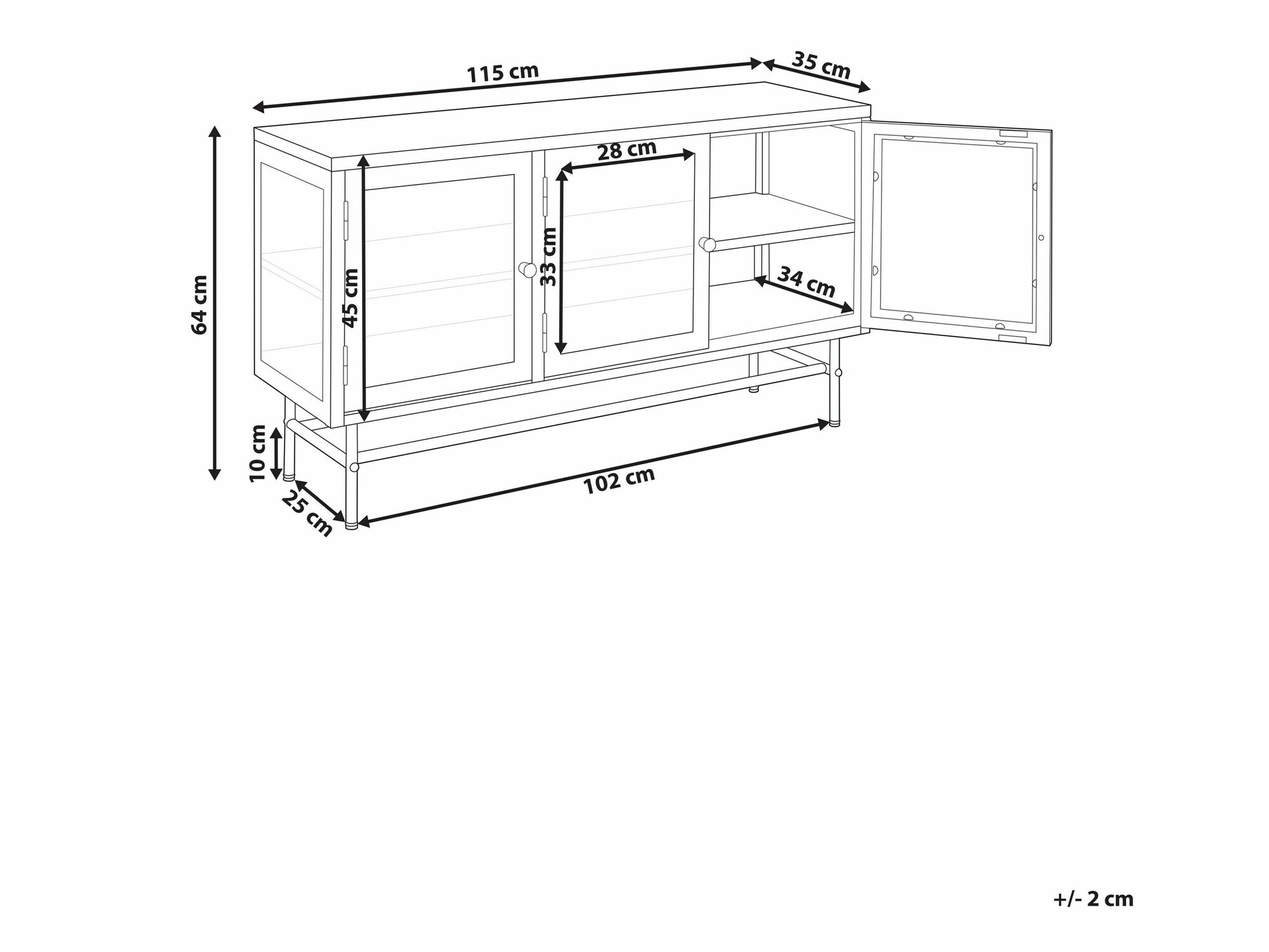 Omarica Berwyn 2450 (Črna)