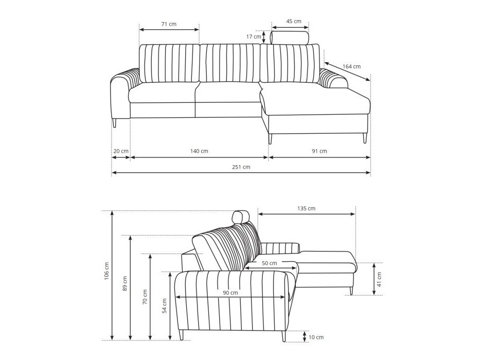 Kotna garnitura Kingston 165 (Velluto 33)