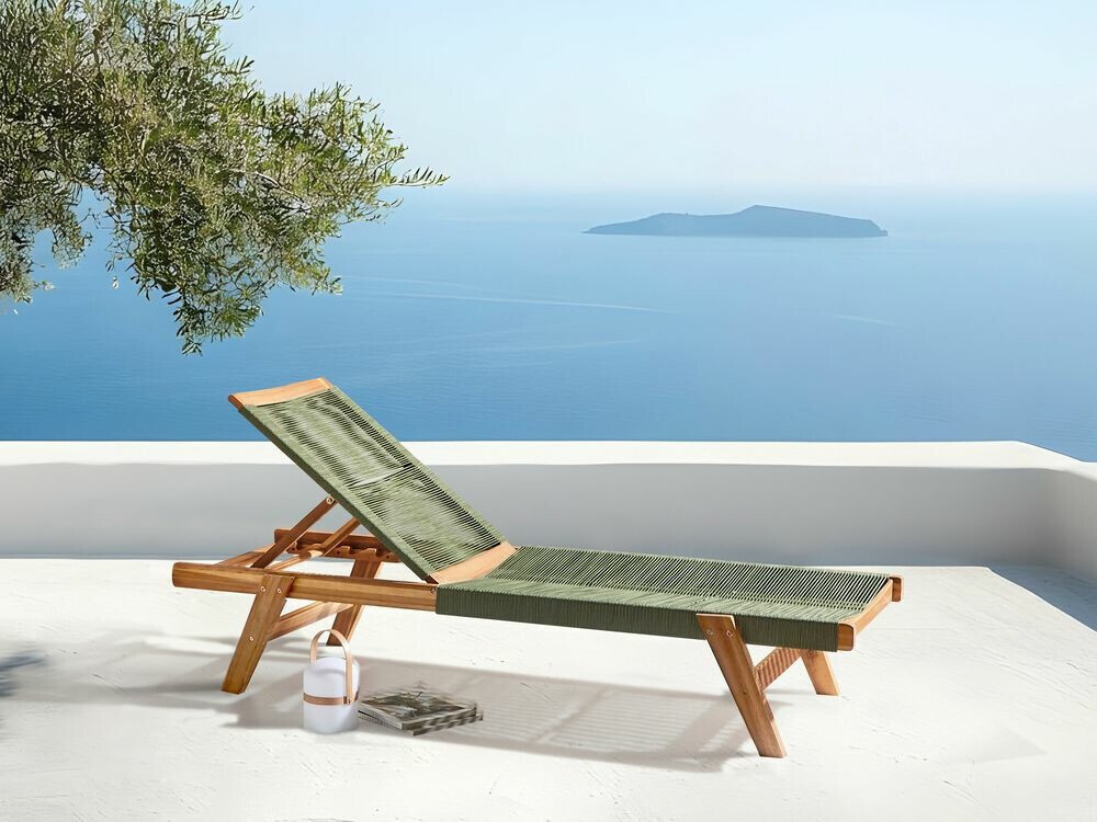 Vrtni ležalnik Bensevu 101 (Akacijev + Zelena)