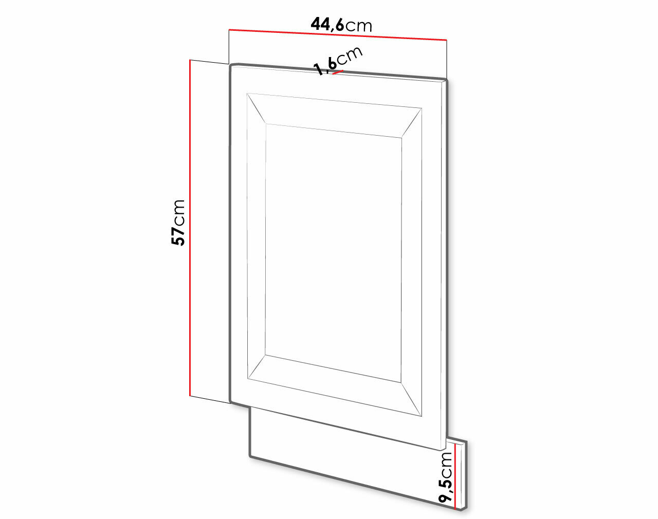 Vrata pomivalnega stroja Retro Grey 144