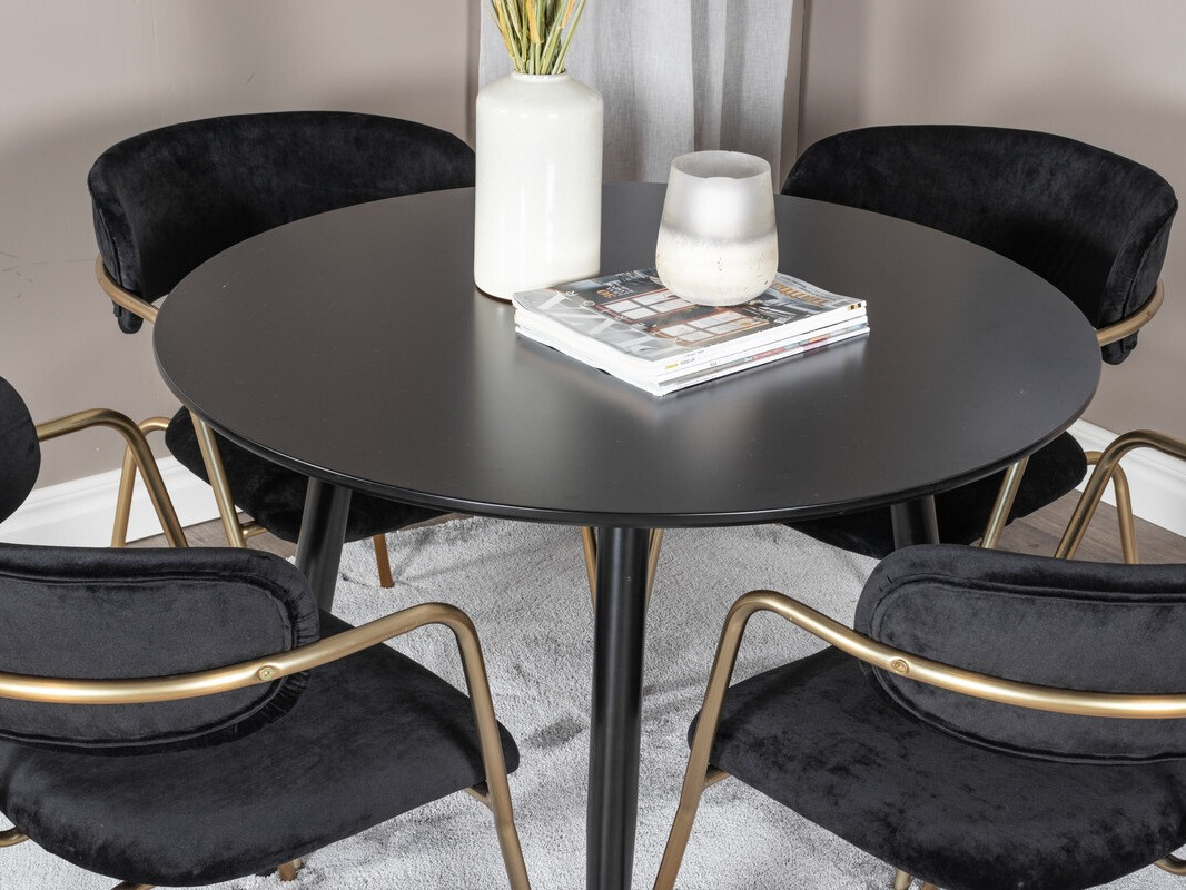 Jedilniški komplet Dallas 4687 (Črna)