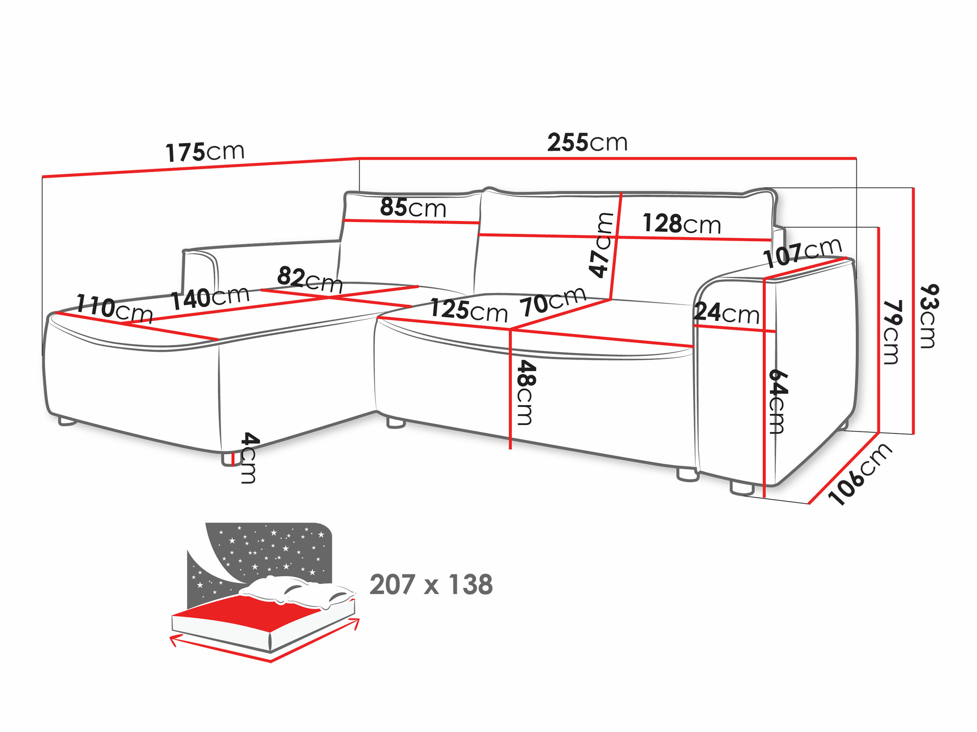 Kotna garnitura TrendyNest 105 (Pretty 05)