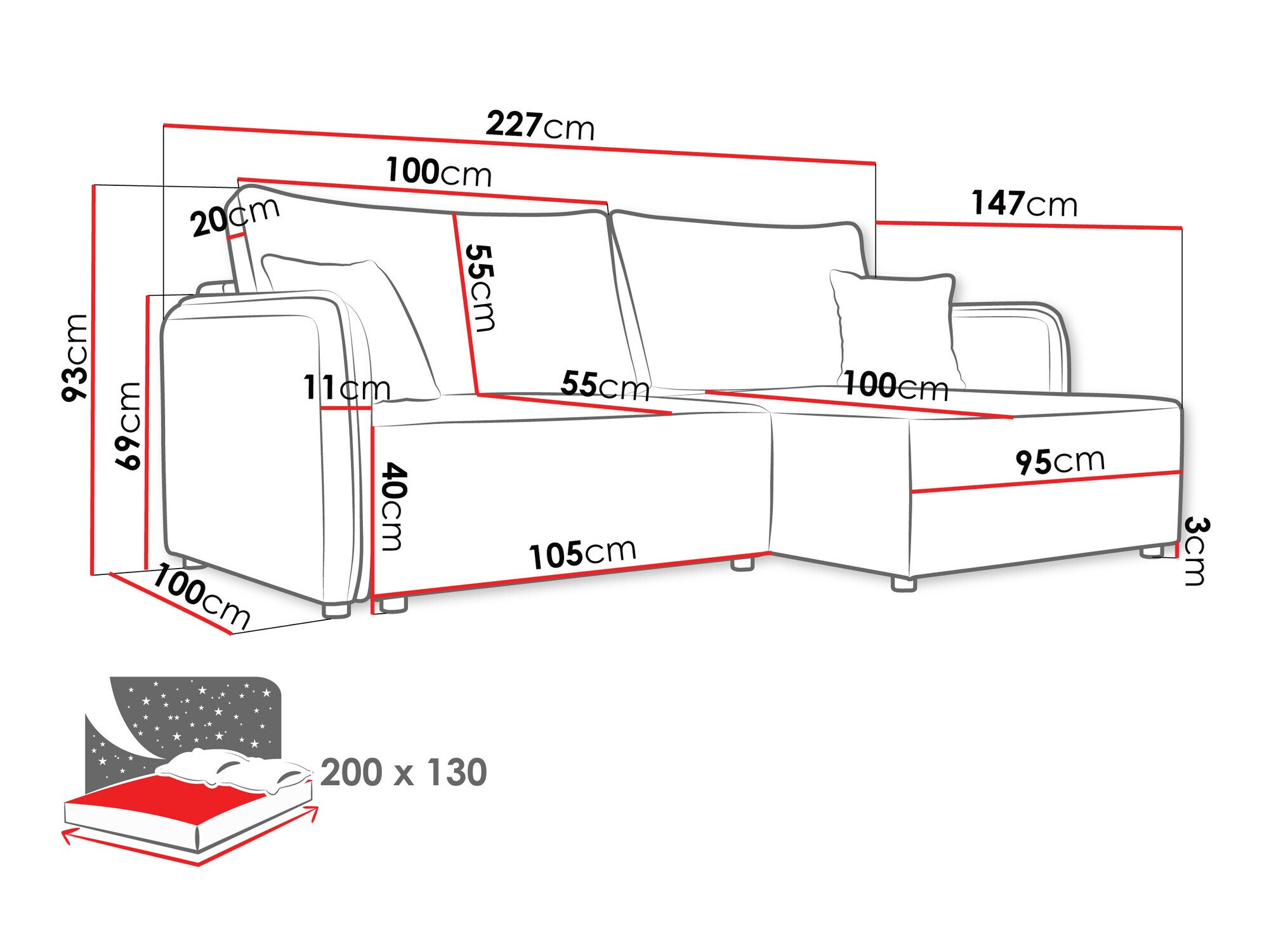 Kotna garnitura TrendyNest 111 (Velo 636)