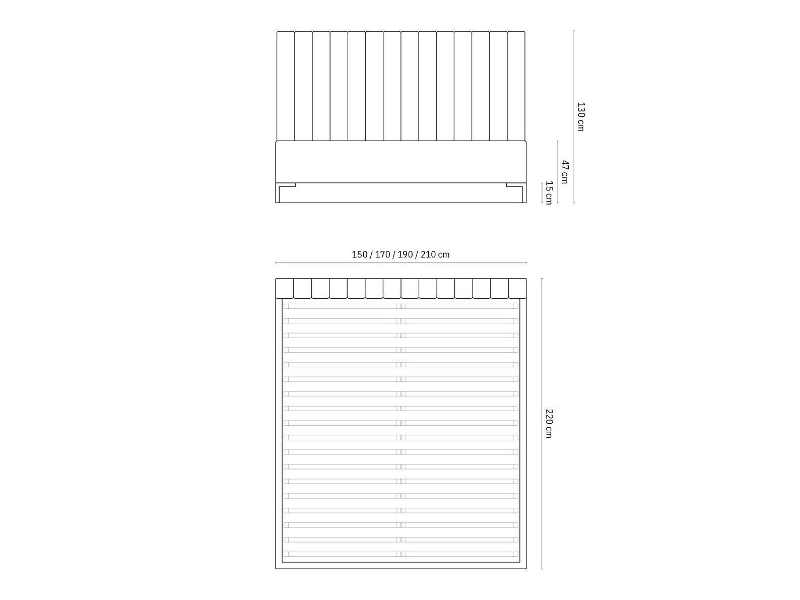 Postelja Beckley 146 (Bluvel 22)