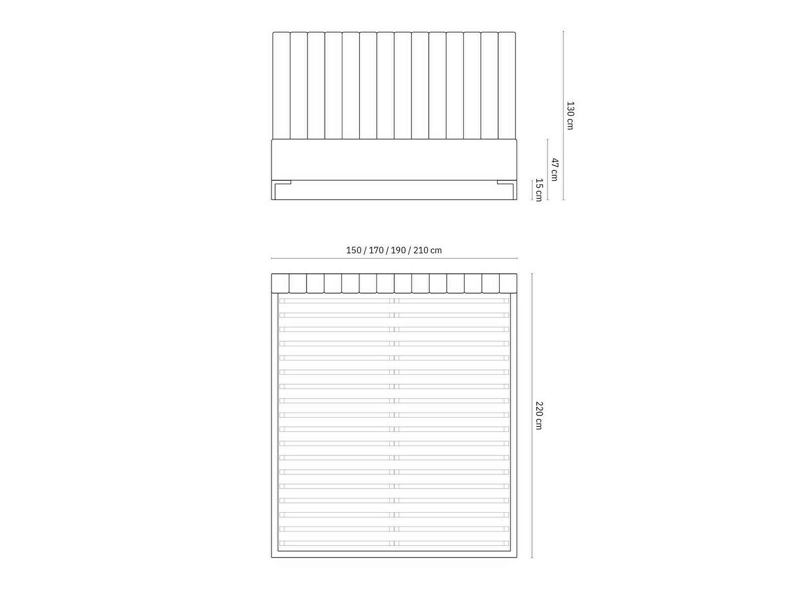 Postelja Beckley 146 (Bluvel 13)