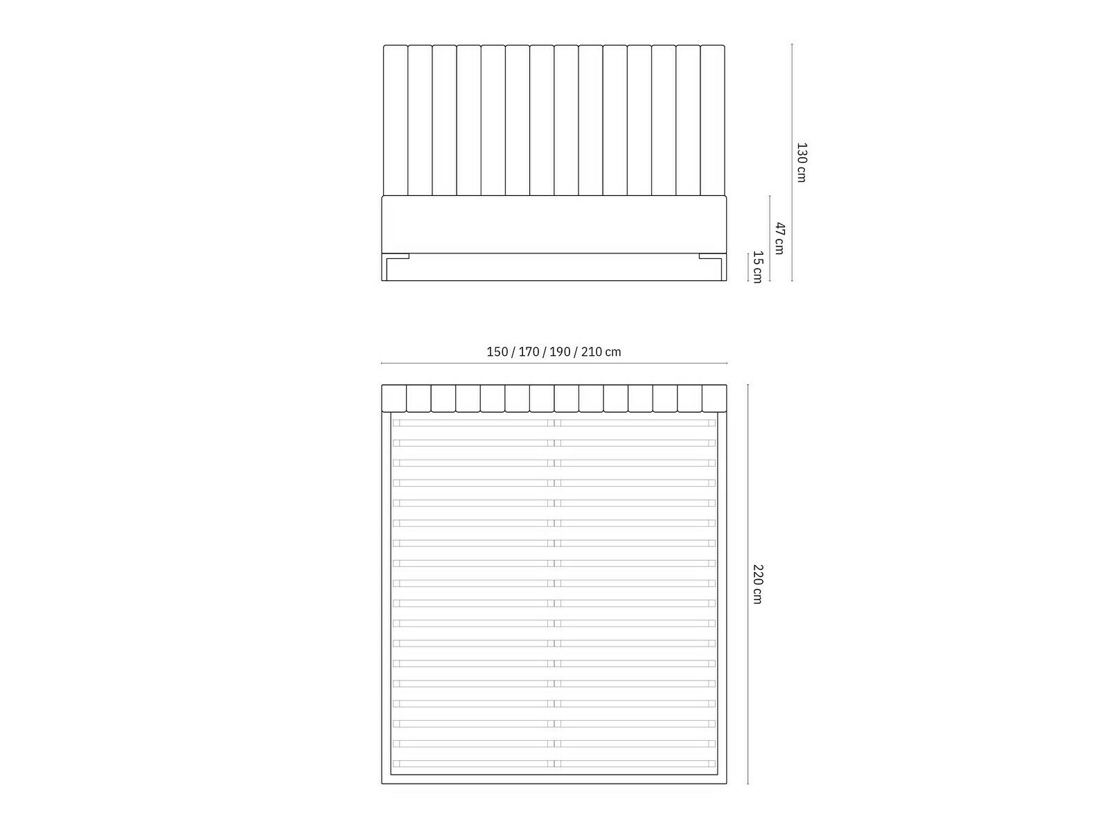 Postelja Beckley 146 (Bluvel 52)