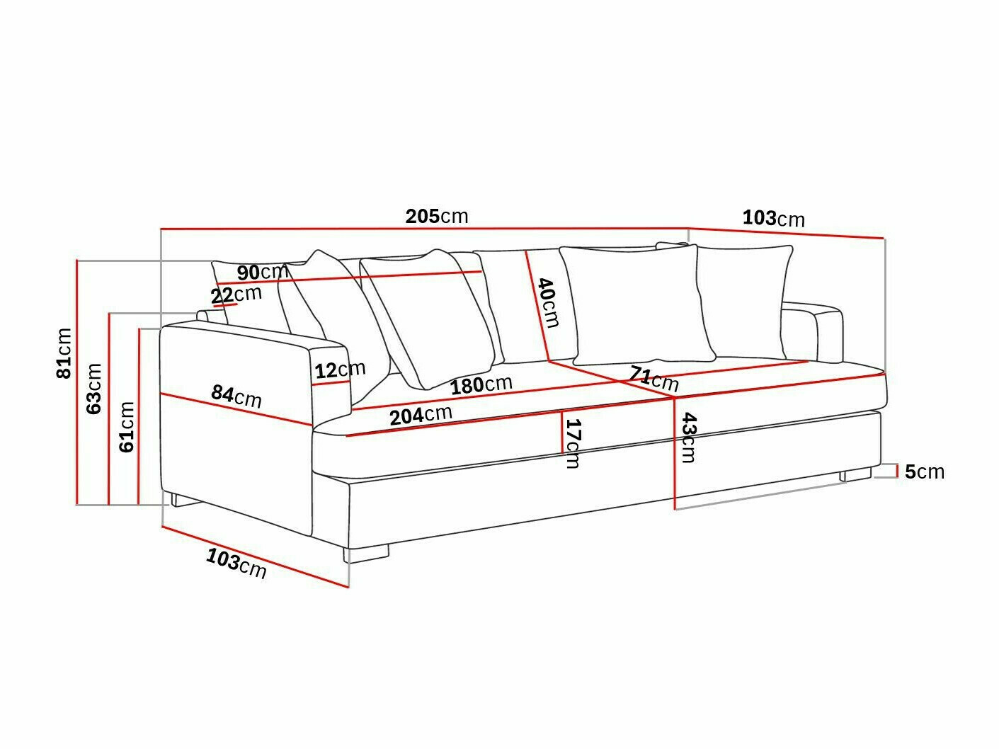 Kavč Tivsoe 101 (Trenza 03)