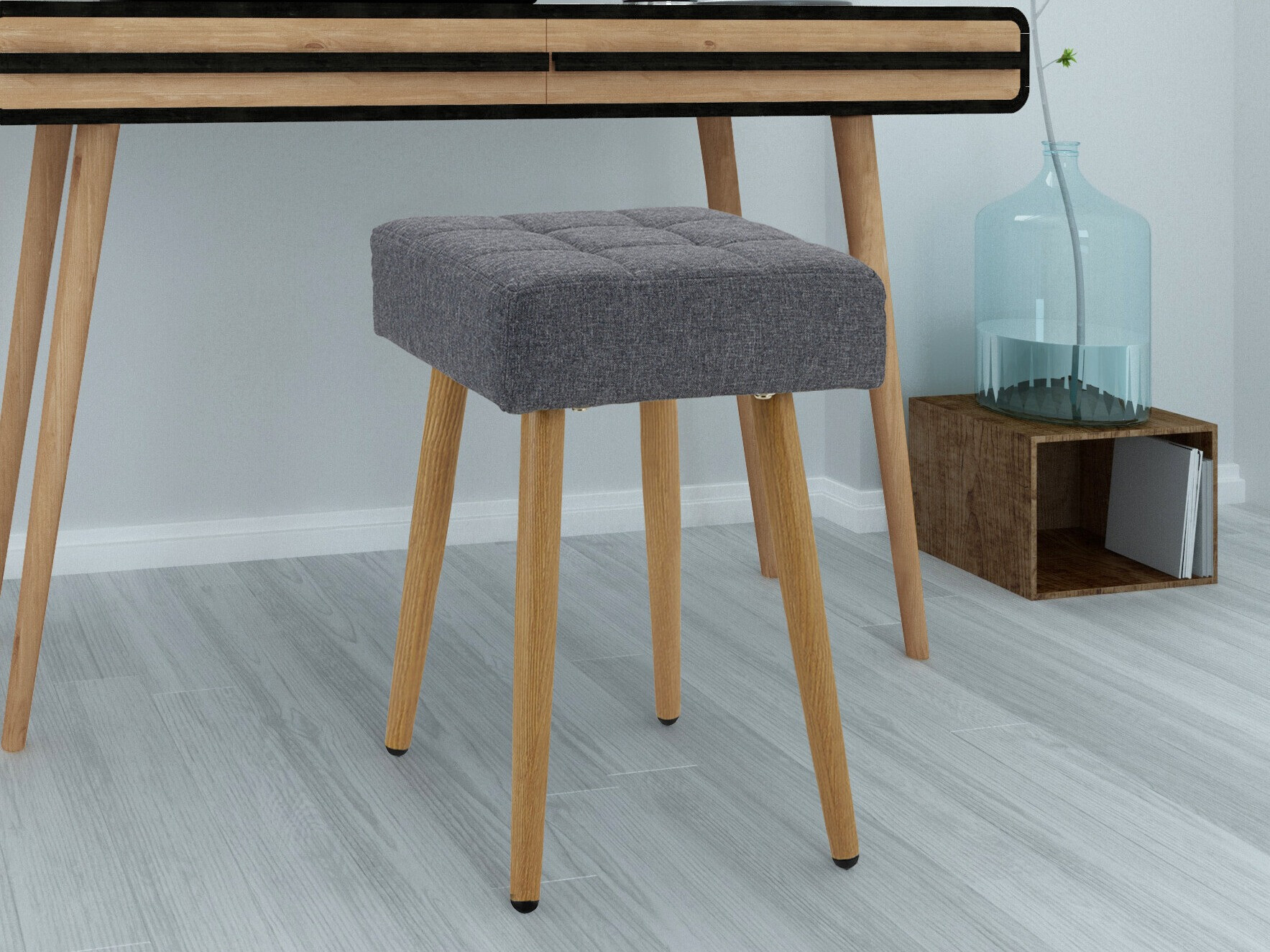 Stolček Denton 1296 (Antracit + Hrast)