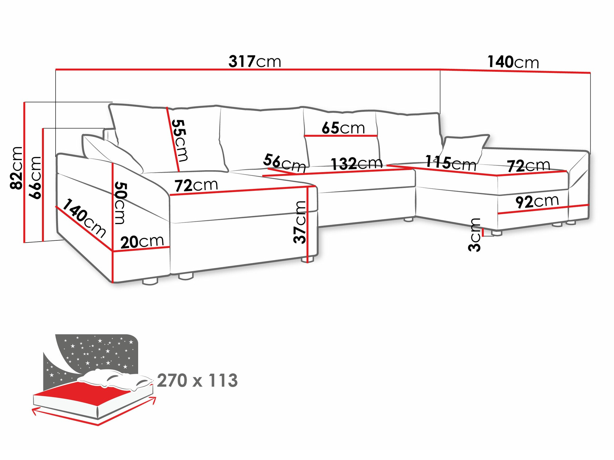Kotna garnitura Memphis 105 (Poso 100)