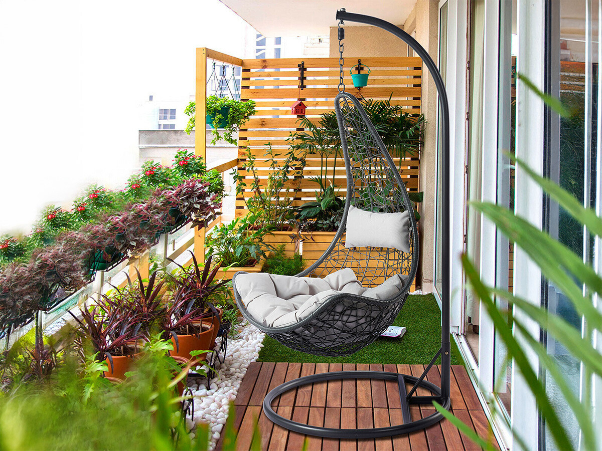 Viseči stol Comfivo 313 (Siva)