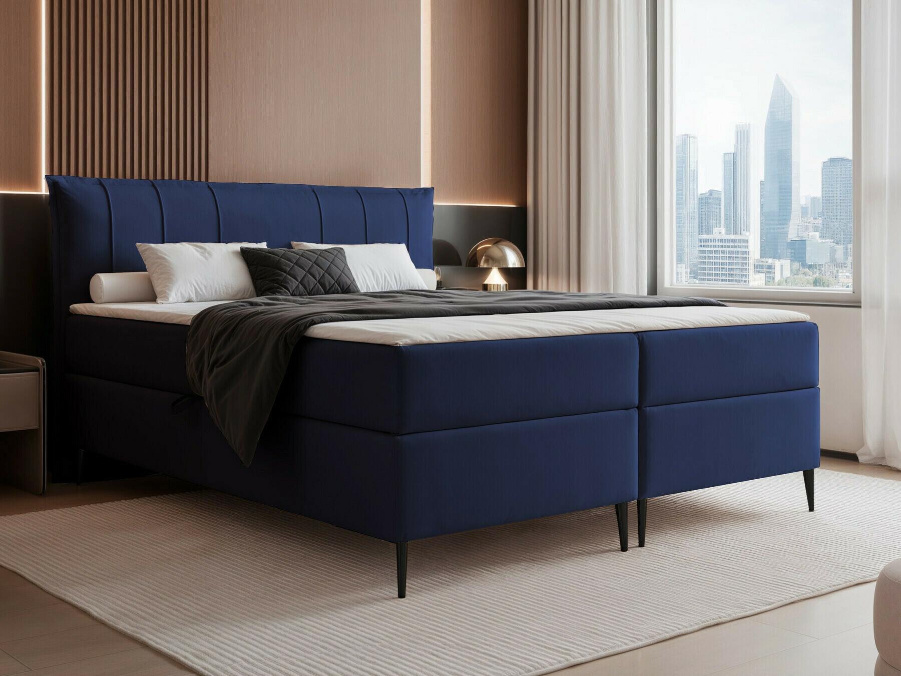 Boxspring postelja Martinez 105 (Magic Velvet 2216)