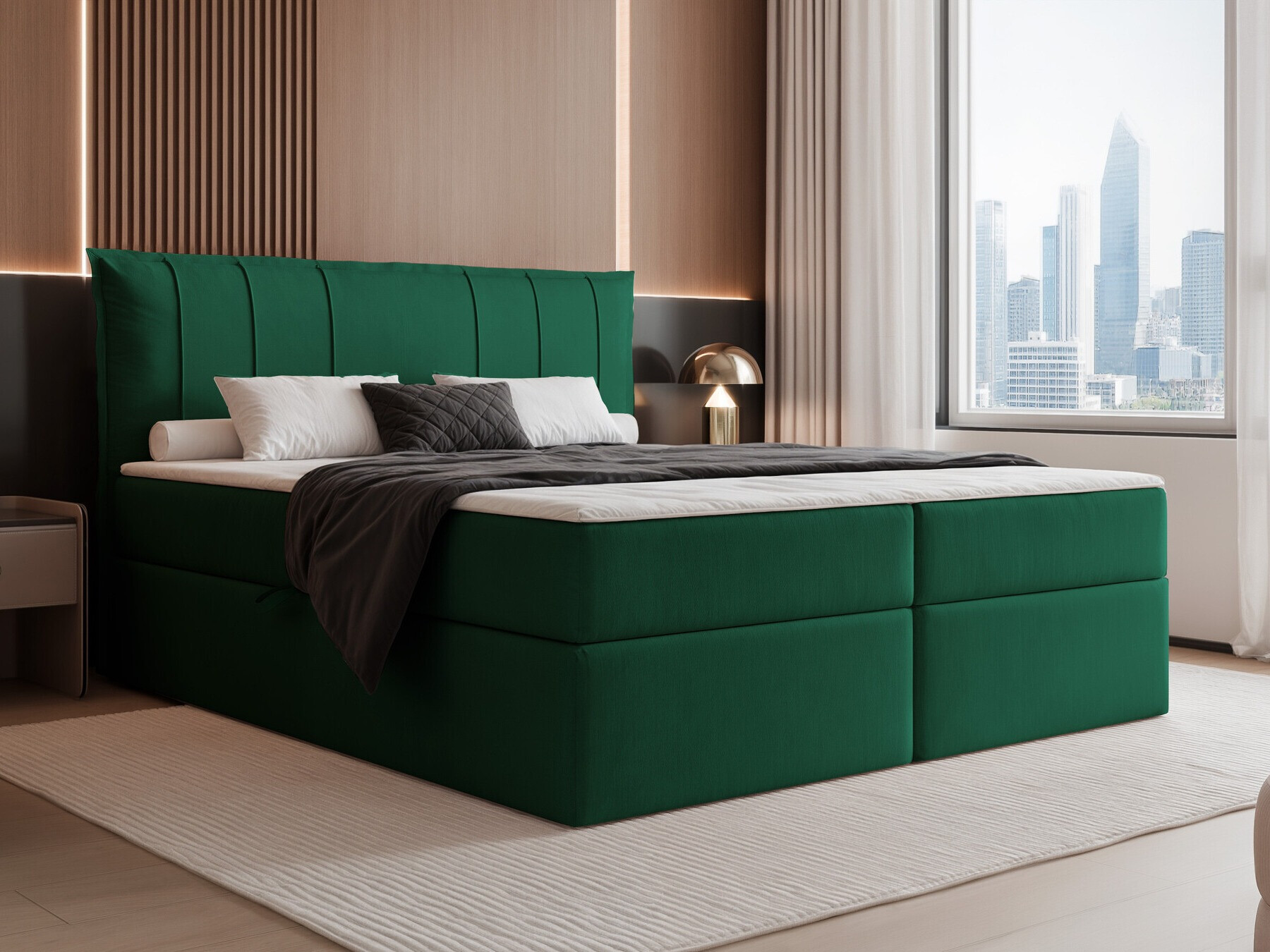 Boxspring postelja Martinez 107 (Magic Velvet 2225)