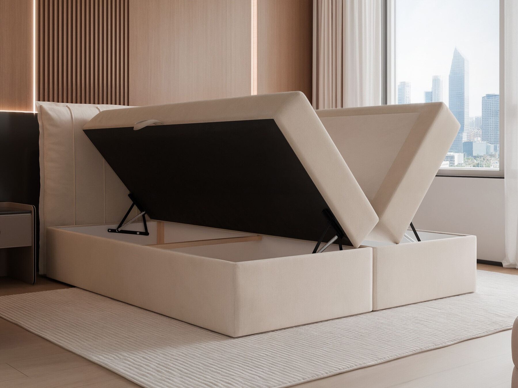 Boxspring postelja Martinez 107 (Magic Velvet 2240)