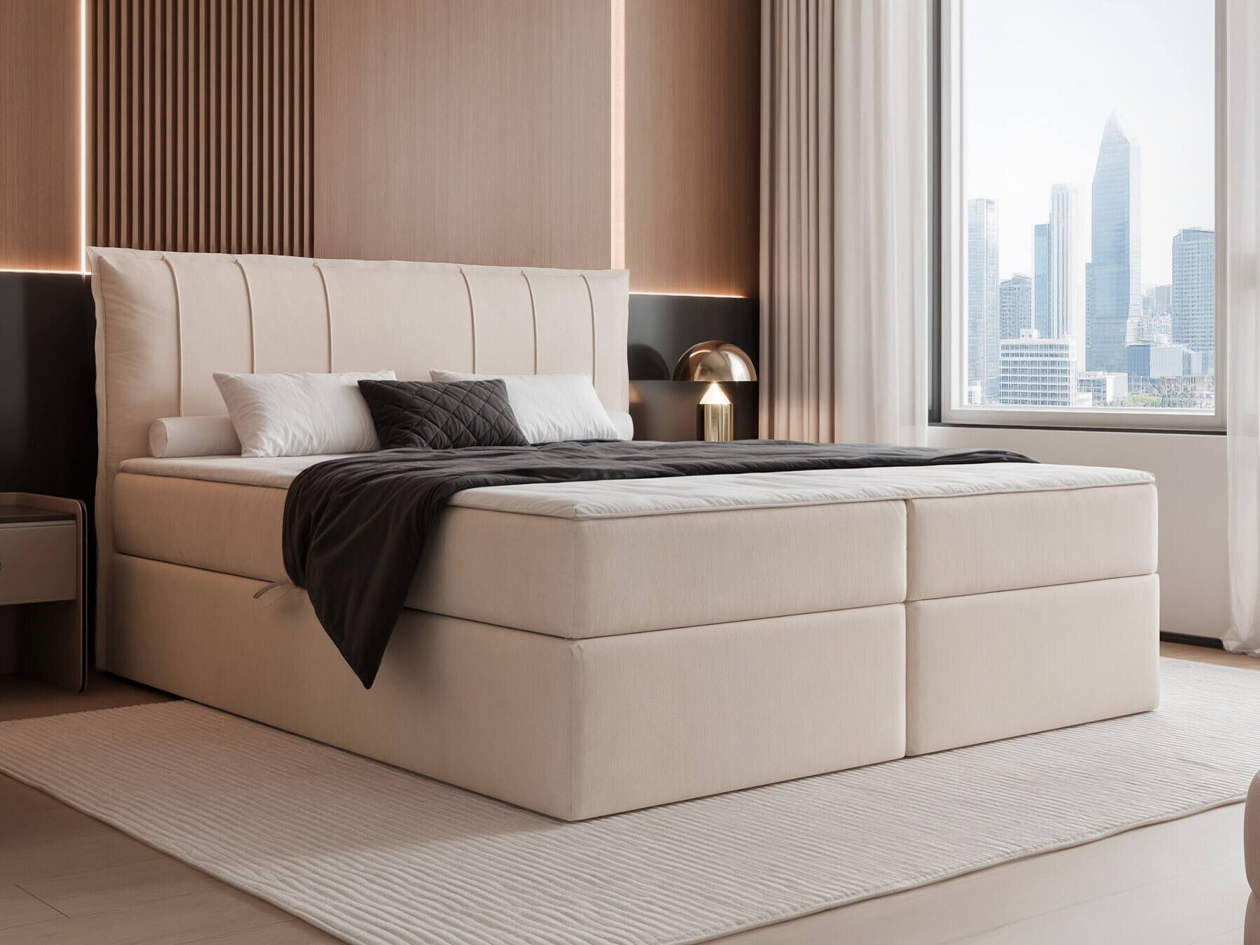 Boxspring postelja Martinez 107 (Magic Velvet 2256)