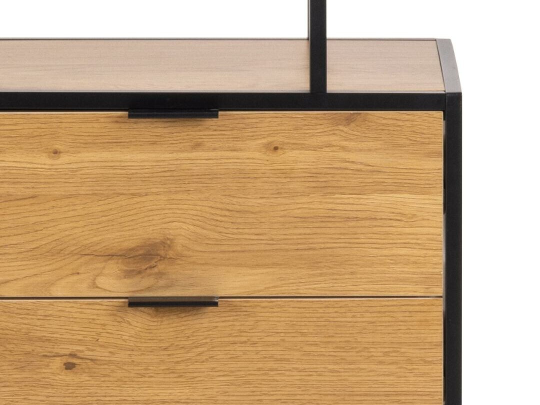 Regal Norsica Sevferi 182 (Črna + Divji hrast)