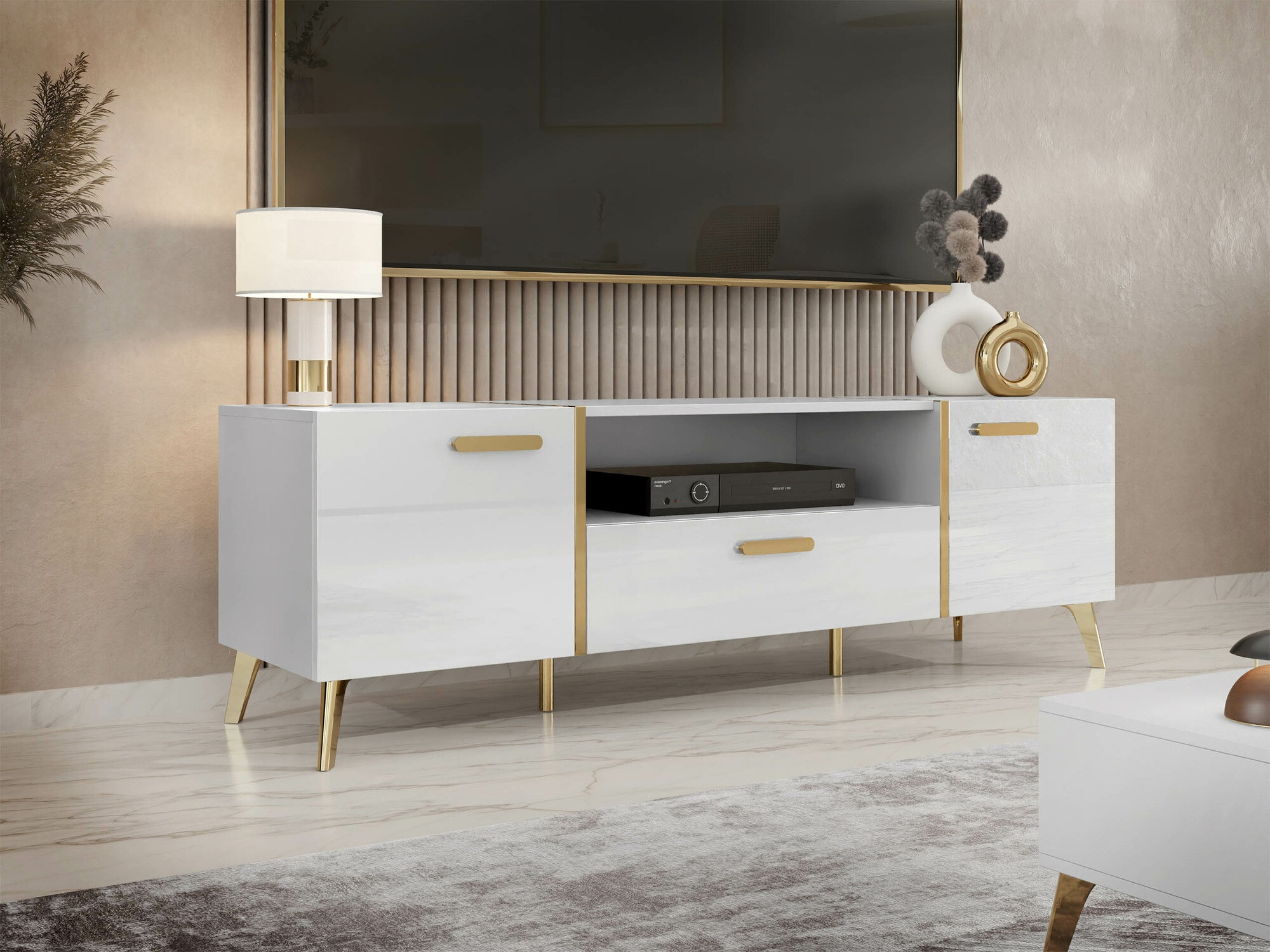 TV-omarica Comfivo Teslomo 113 (Bela + Sijaj bela)