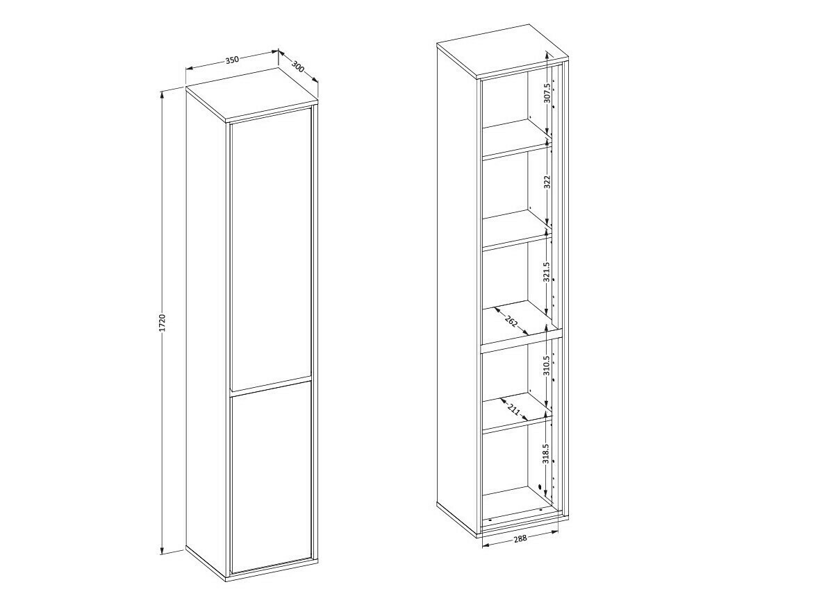 Prostostoječa Kopalniška omarica Tecavu 101 (Congo)
