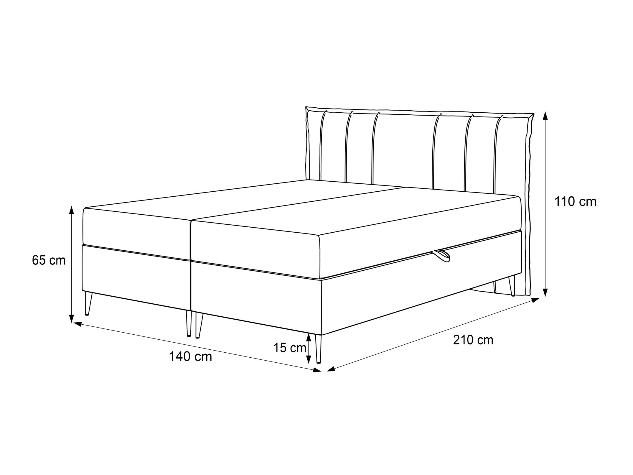 Boxspring postelja Martinez 105 (Magic Velvet 2219)