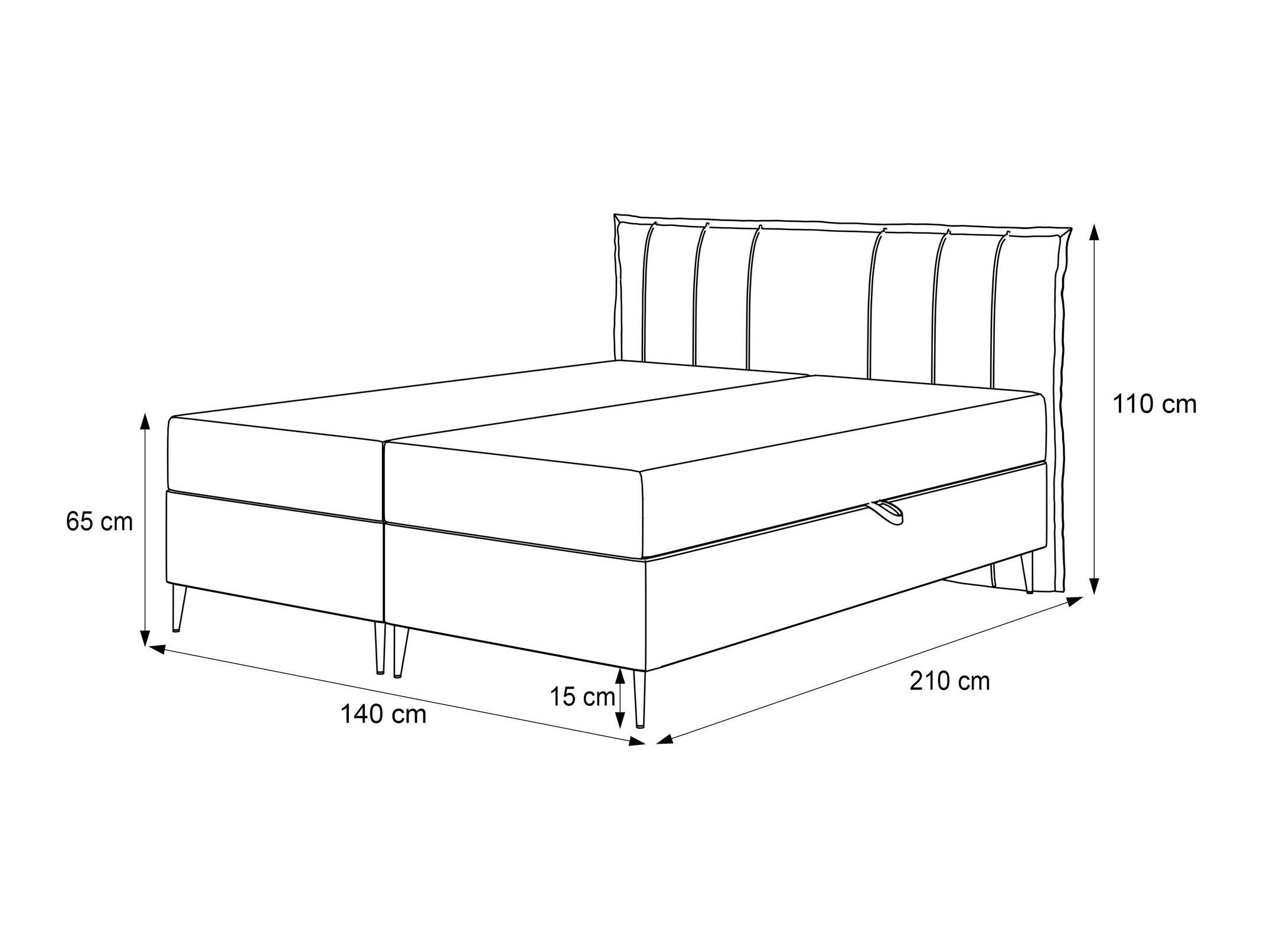 Boxspring postelja Martinez 105 (Magic Velvet 2225)