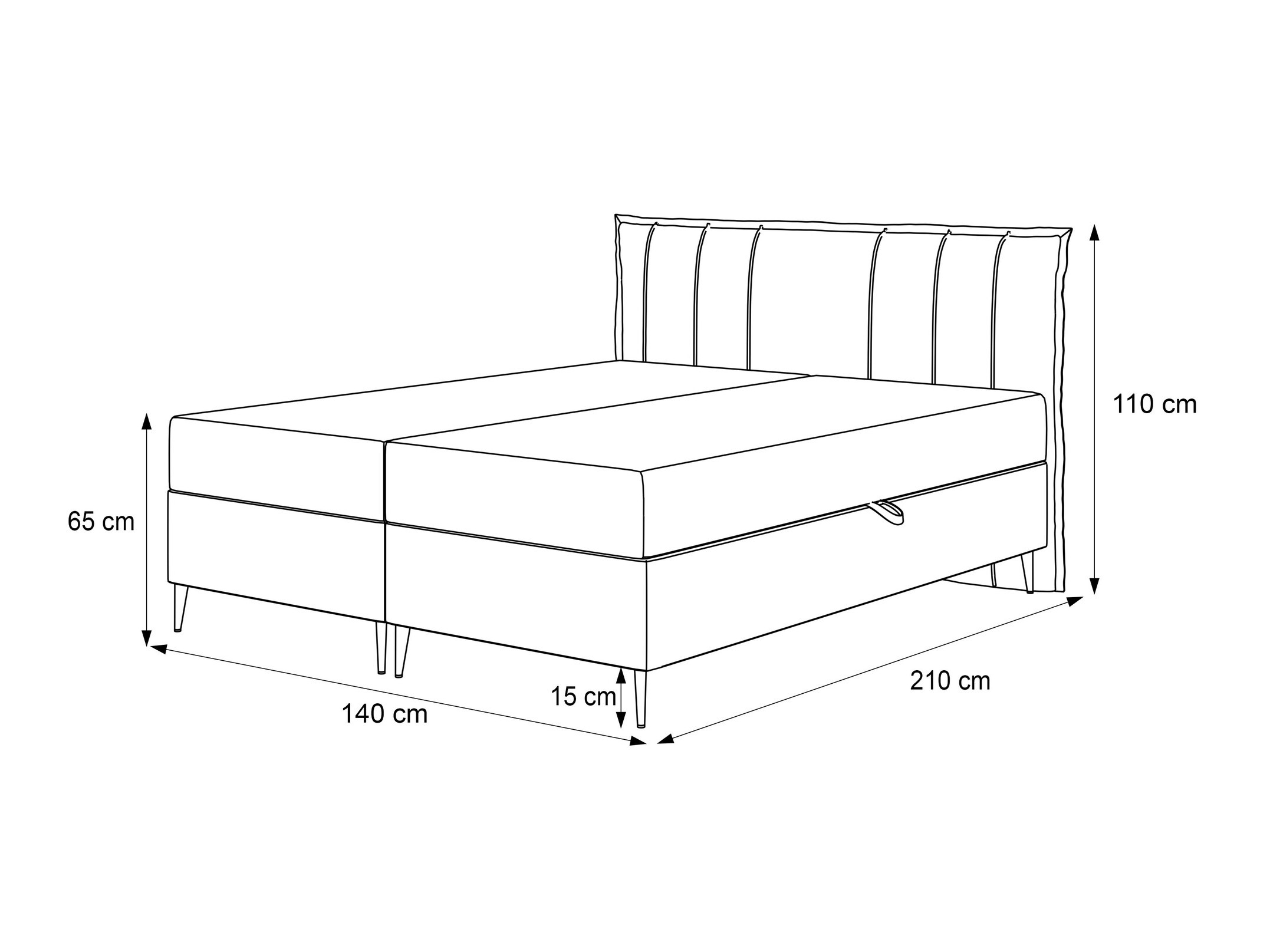Boxspring postelja Martinez 105 (Magic Velvet 2256)