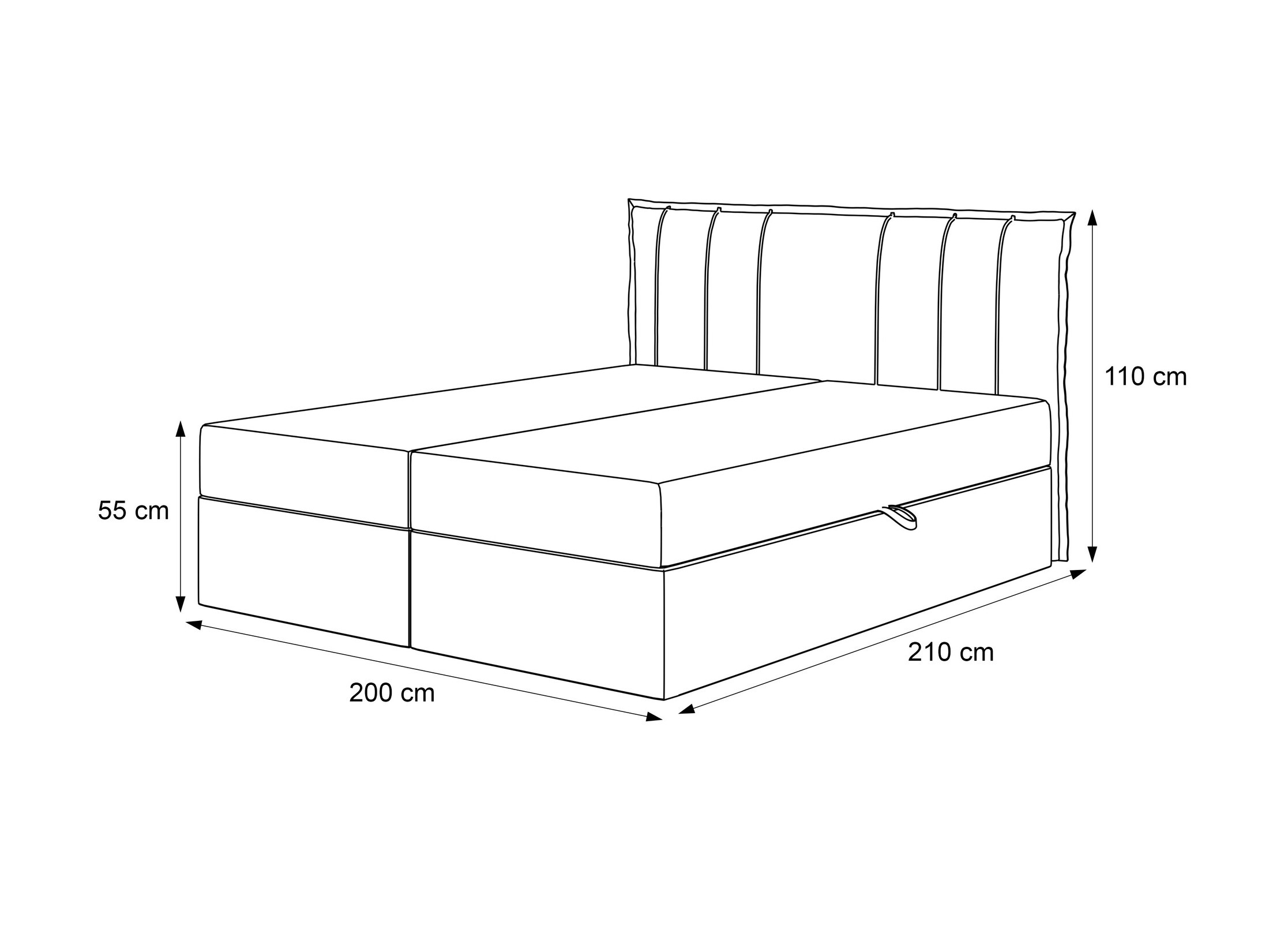 Boxspring postelja Martinez 107 (Legend 04)