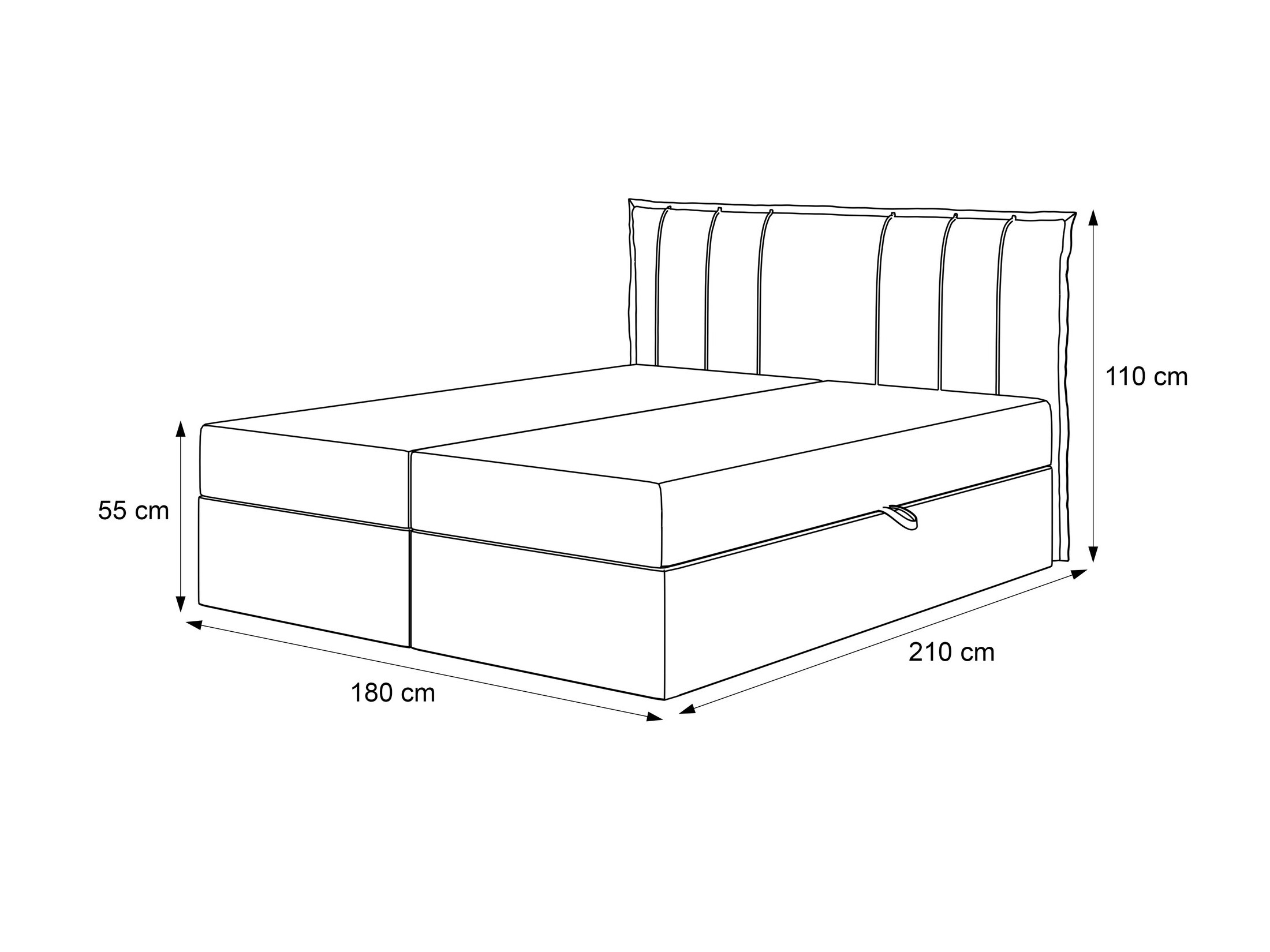 Boxspring postelja Martinez 107 (Magic Velvet 2240)
