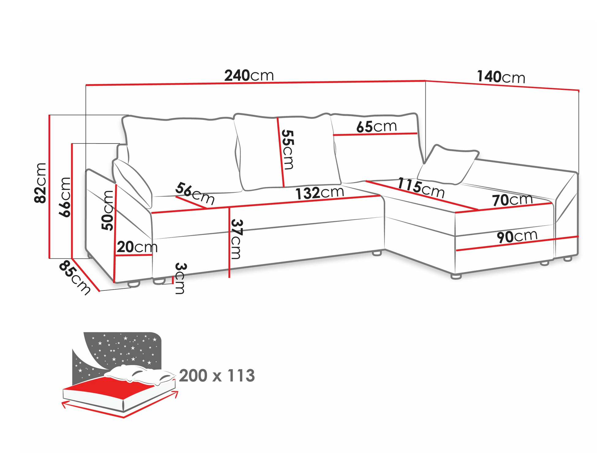Kotna garnitura Memphis 104 (Alova 04 + Alova 46)