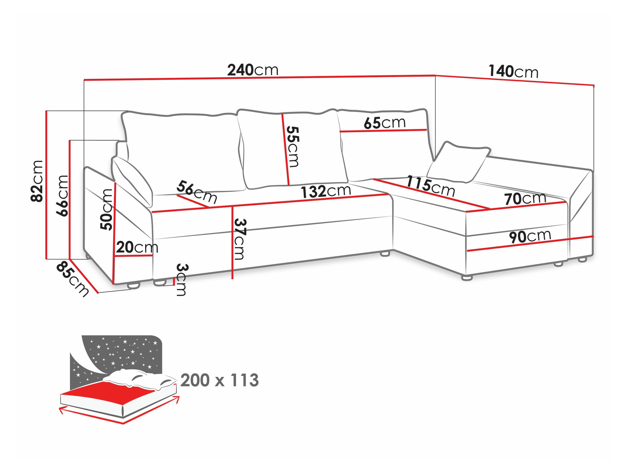 Kotna garnitura Memphis 130 (Kronos 07)