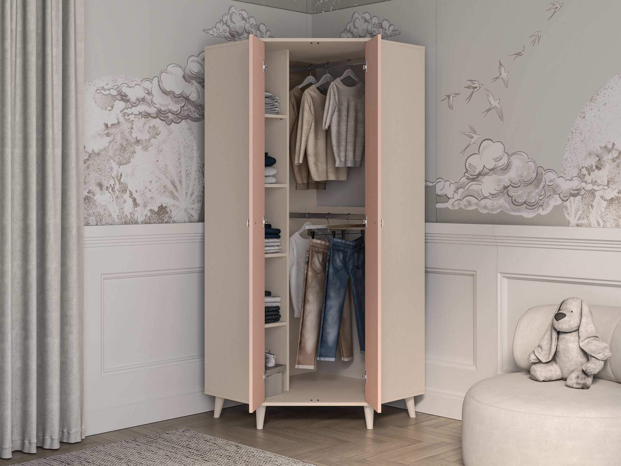 Kotna omara Tortoli 100 (Roza)