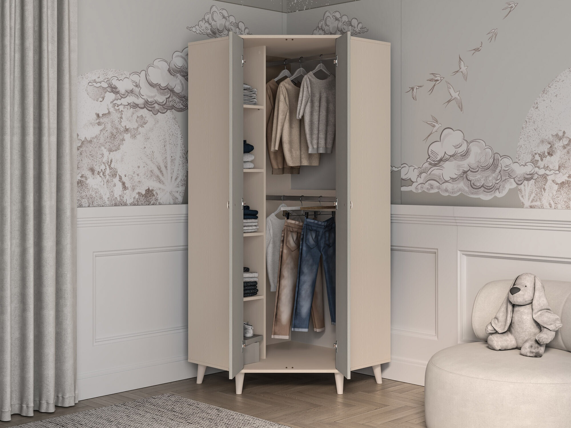 Kotna omara Tortoli 100 (Siva)