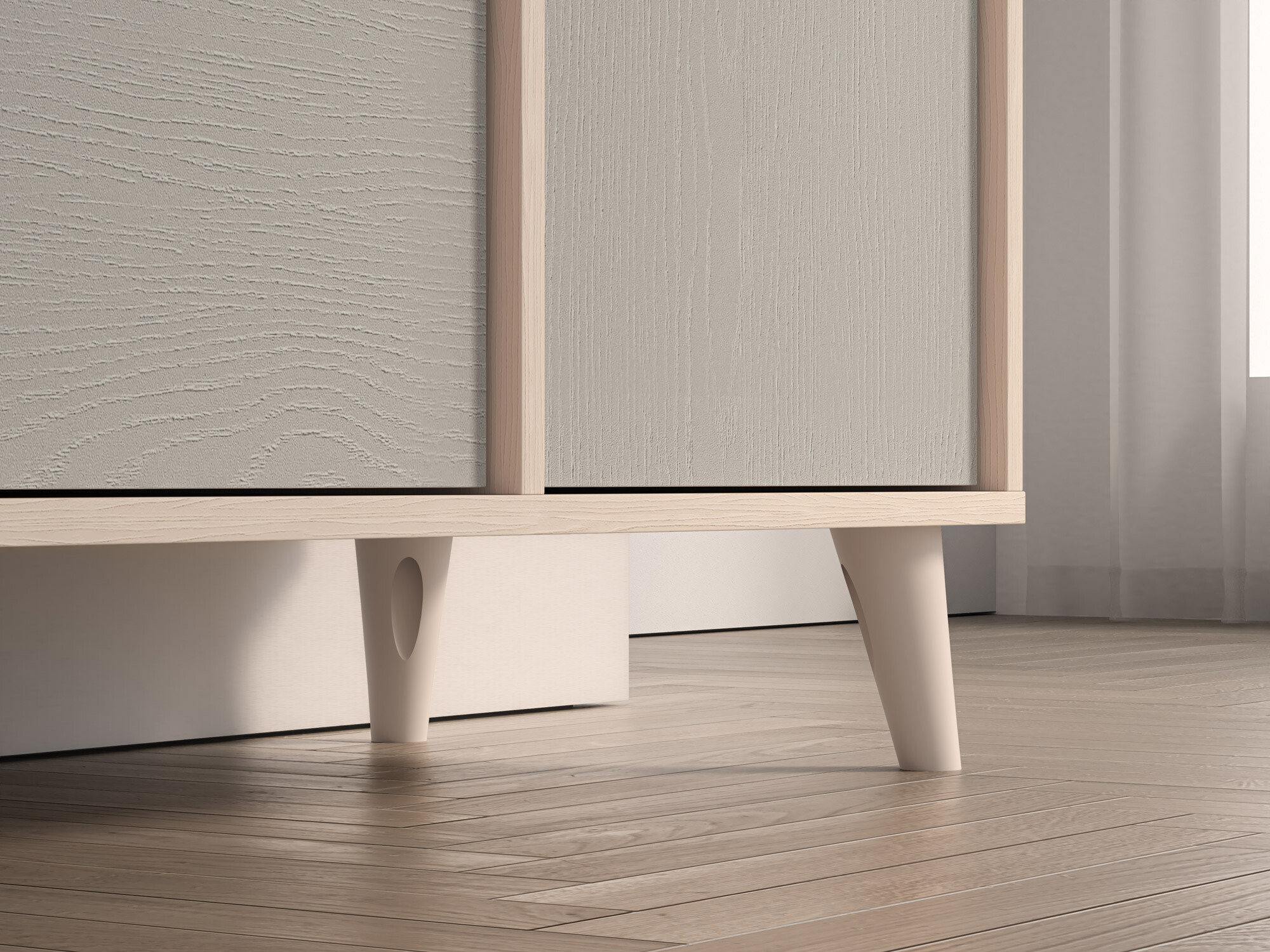 Komoda Tortoli 104 (Siva)