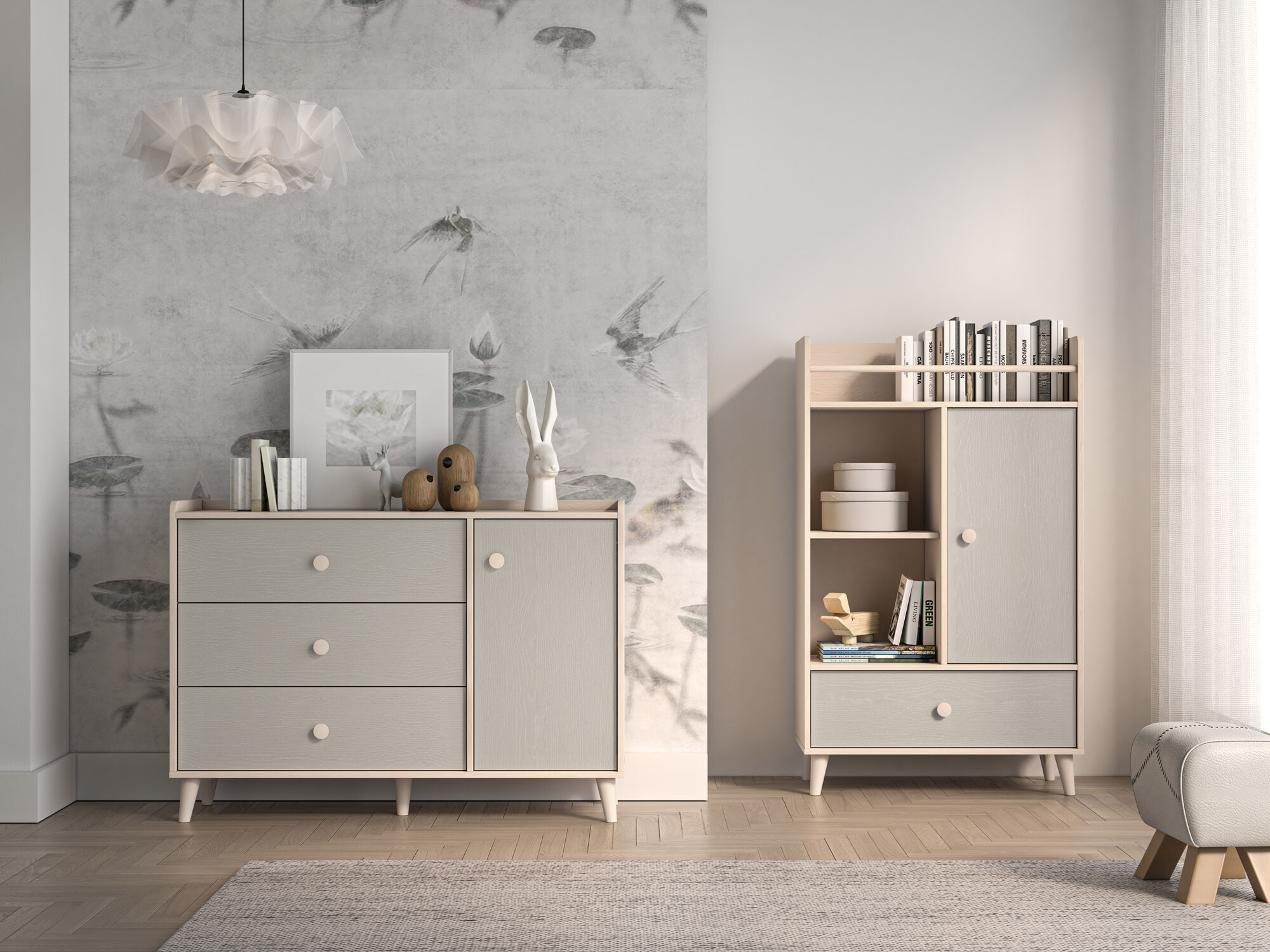 Komoda Tortoli 104 (Siva)