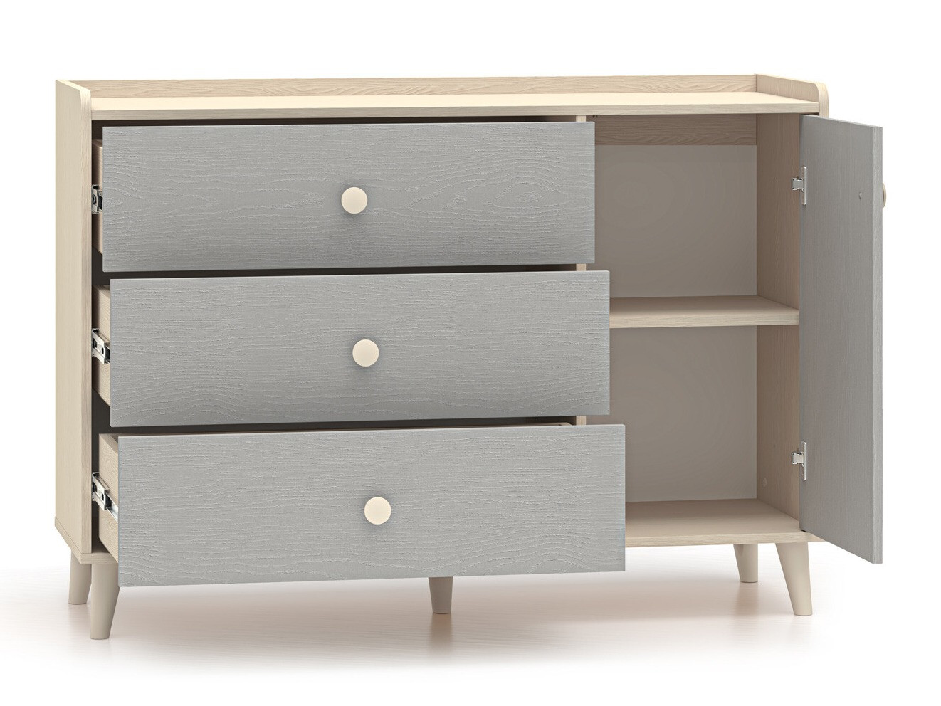 Komoda Tortoli 104 (Siva)