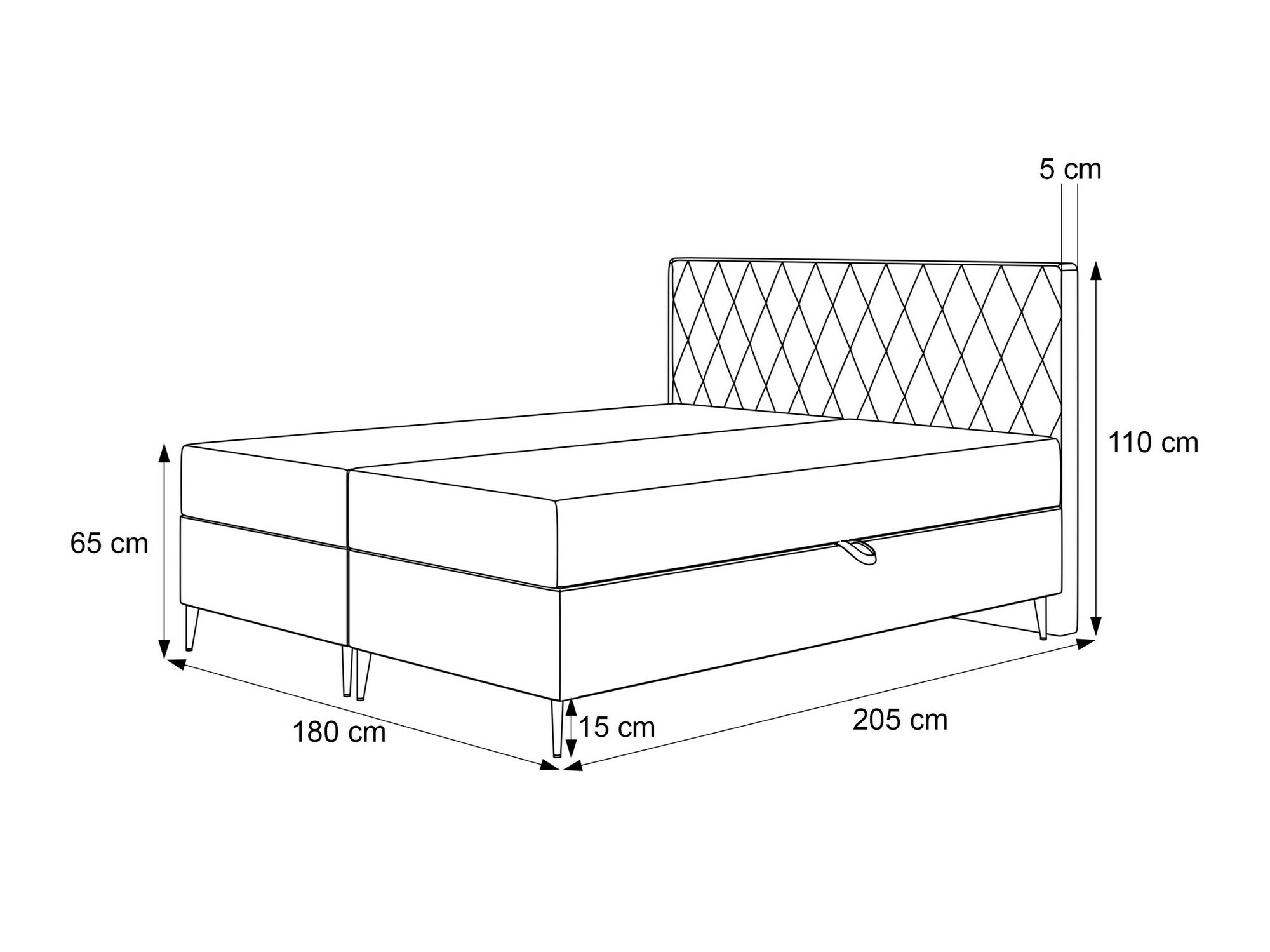 Boxspring postelja Martinez 110 (Melody 13)