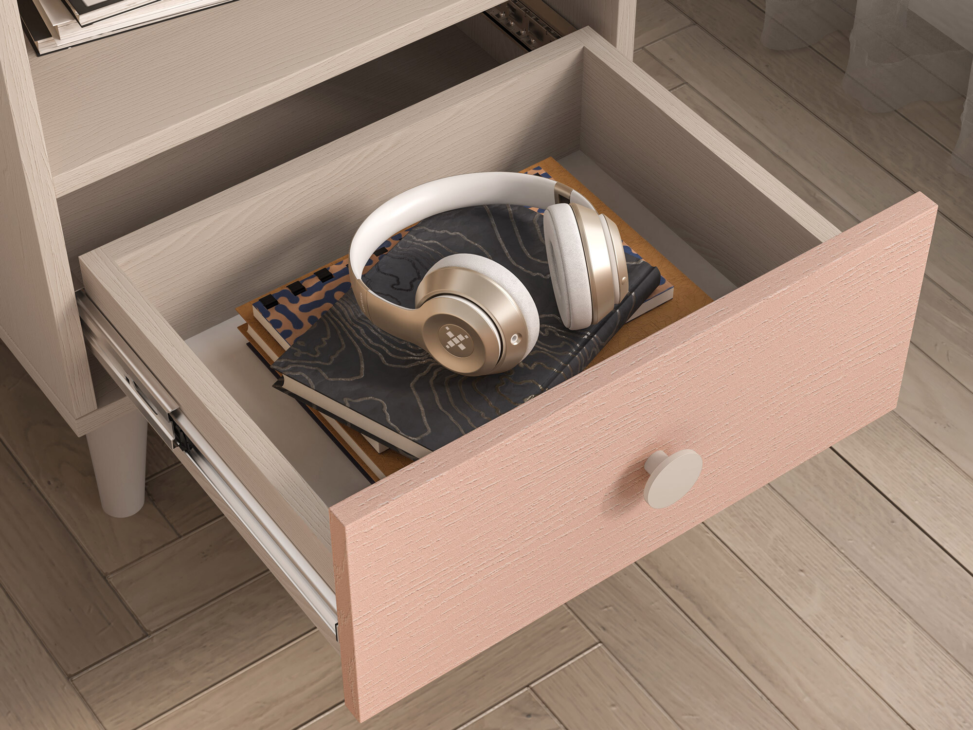 Nočna omarica Tortoli 108 (Roza)