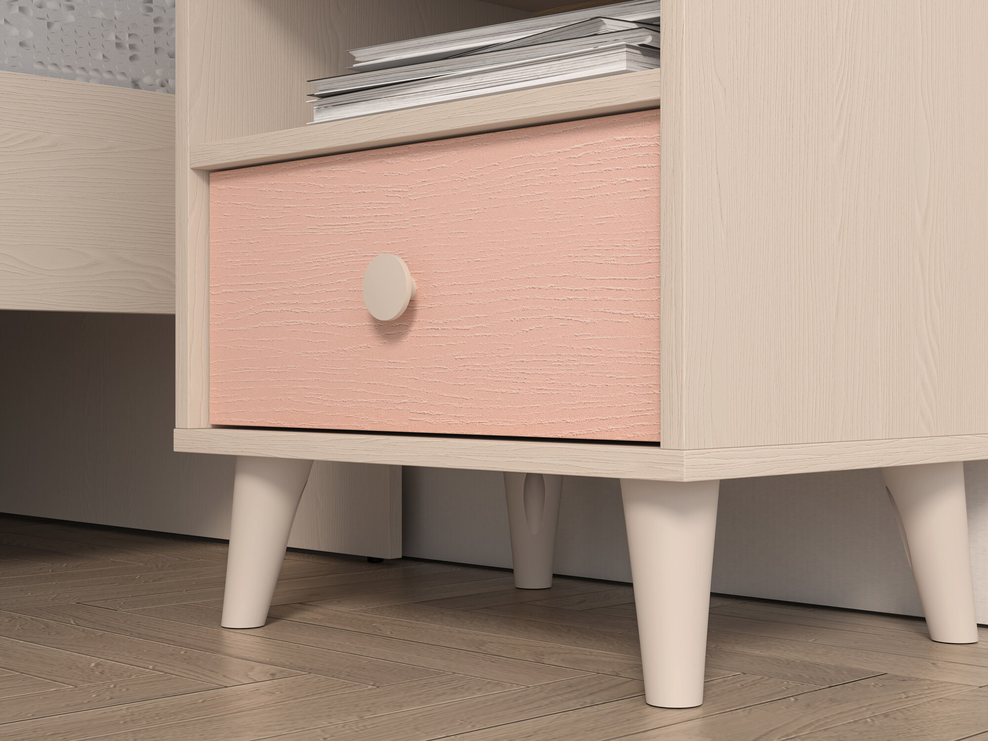 Nočna omarica Tortoli 108 (Roza)