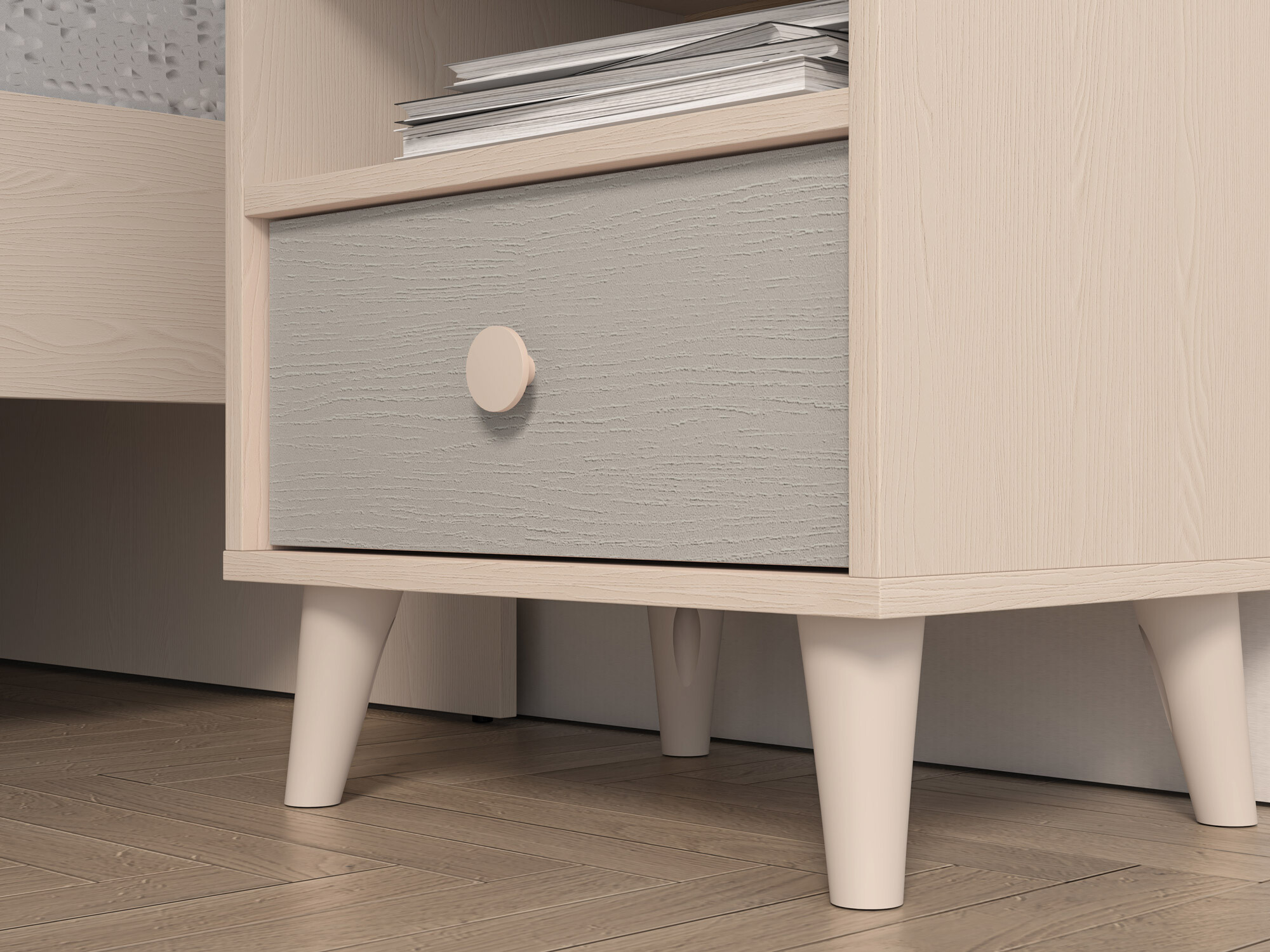 Nočna omarica Tortoli 108 (Siva)