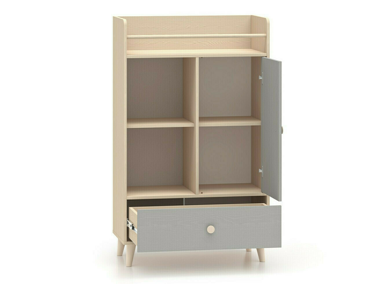 Komplet pohištva za otroško sobo Tortoli 113 (Siva)