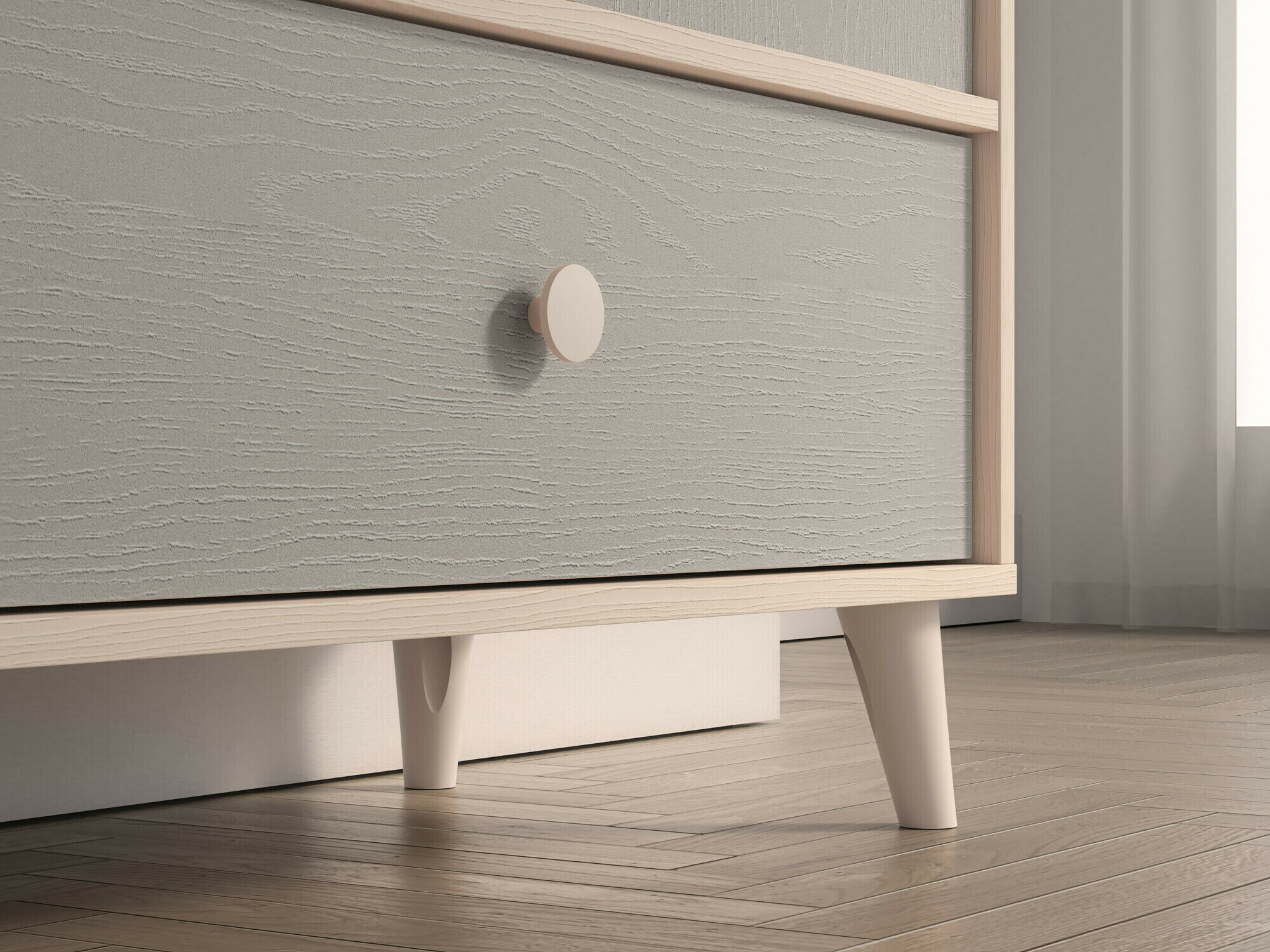 Komplet pohištva za otroško sobo Tortoli 115 (Siva)