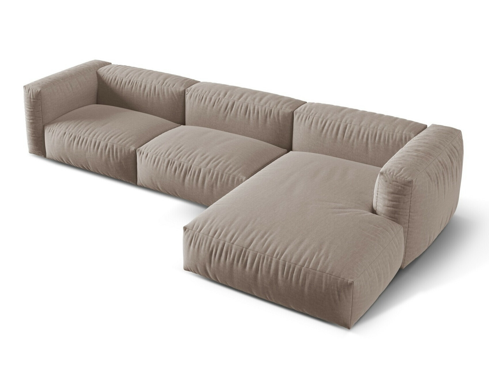 Modularna kotna sedežna garnitura Sorcoro 104 (Boston Trufa)