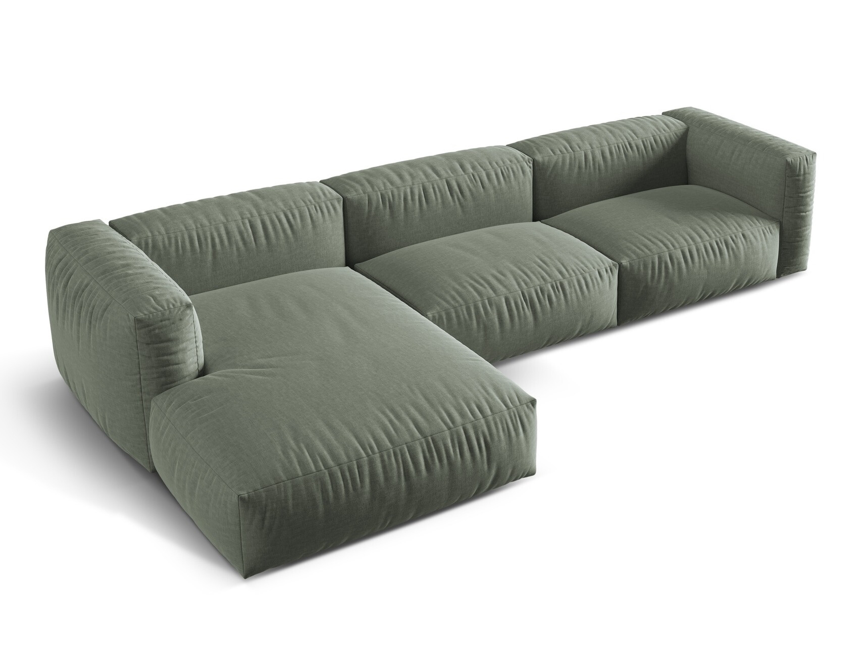 Modularna kotna sedežna garnitura Sorcoro 104 (Boston Water Green)