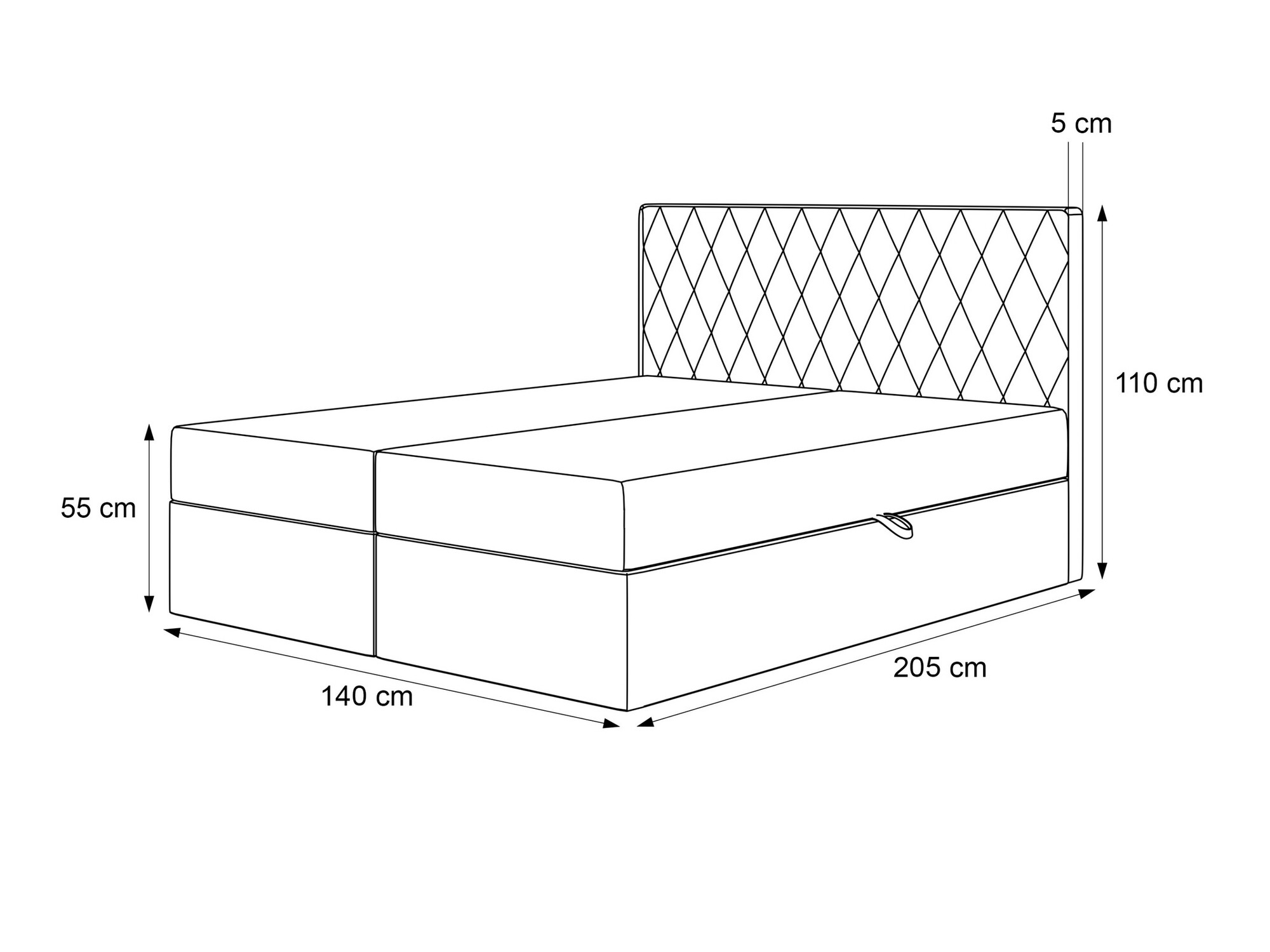 Boxspring postelja Martinez 114 (Magic Velvet 2219)