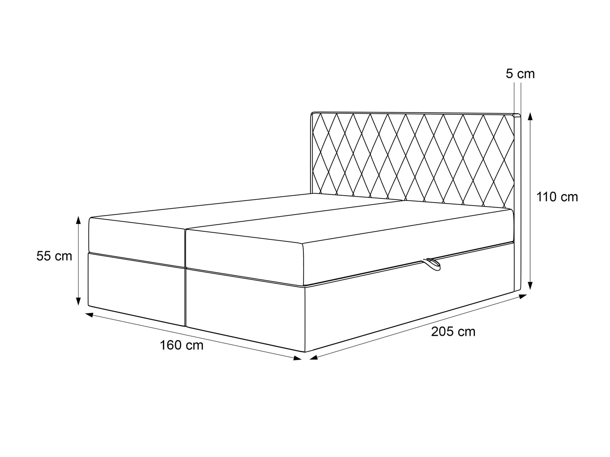 Boxspring postelja Martinez 114 (Magic Velvet 2225)