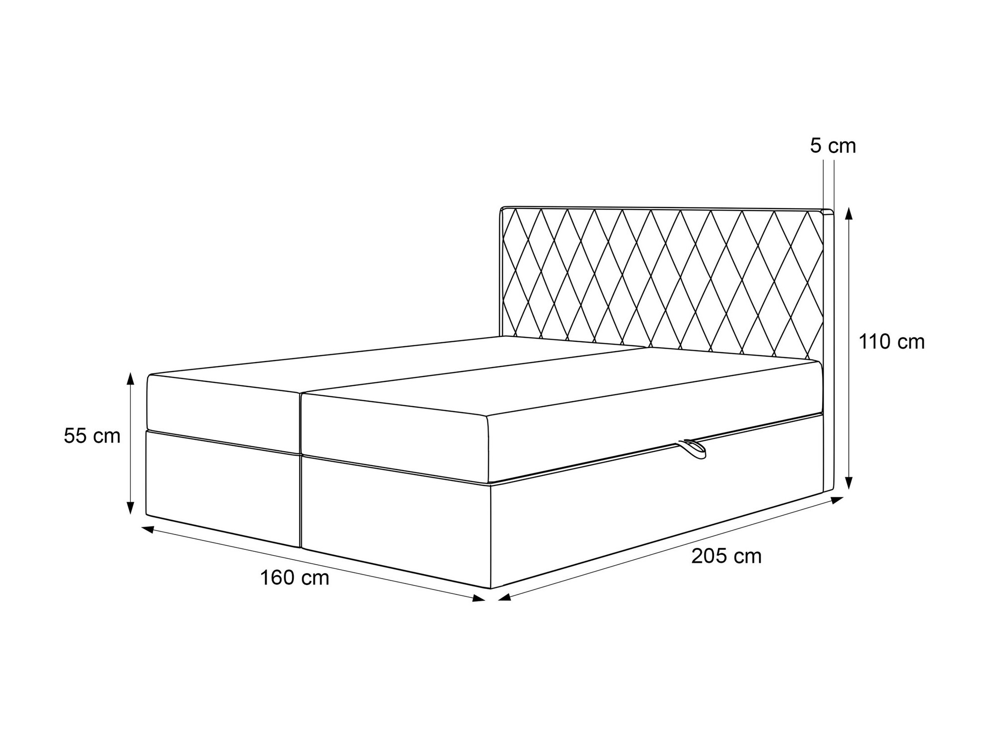 Boxspring postelja Martinez 114 (Magic Velvet 2240)