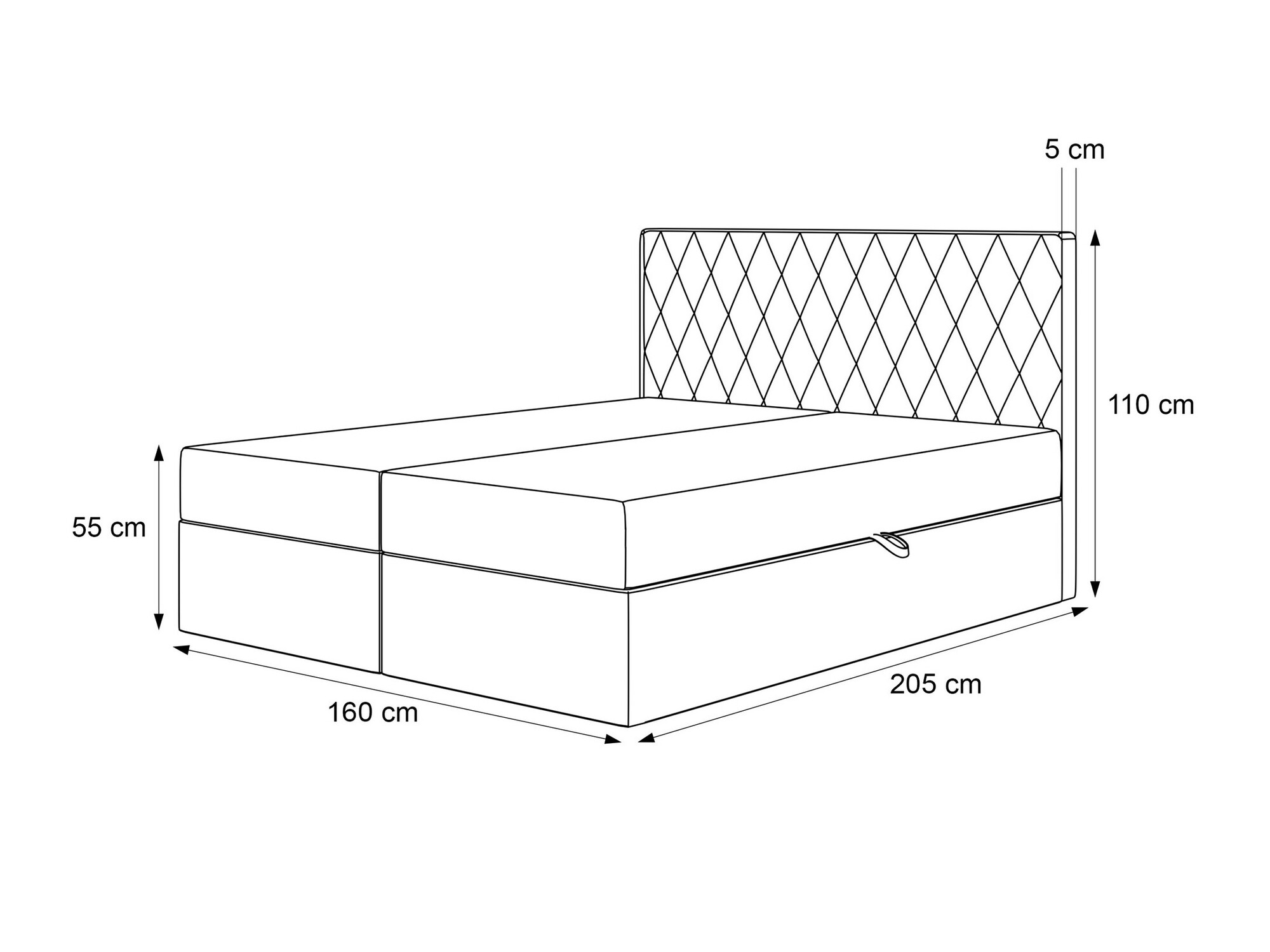 Boxspring postelja Martinez 114 (Magic Velvet 2256)